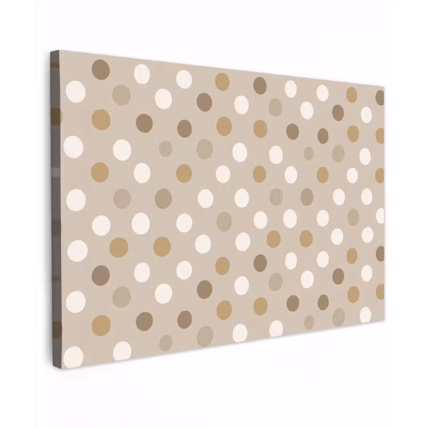 Polka - Dots - Beige canvas 2cm klein 34 -z3d