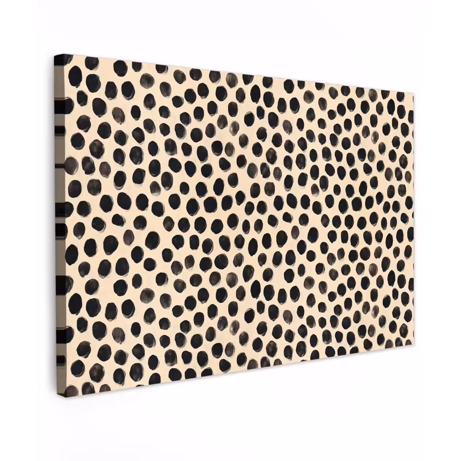 Stippen - Patroon - Zwart canvas 2cm klein 34 -z3d