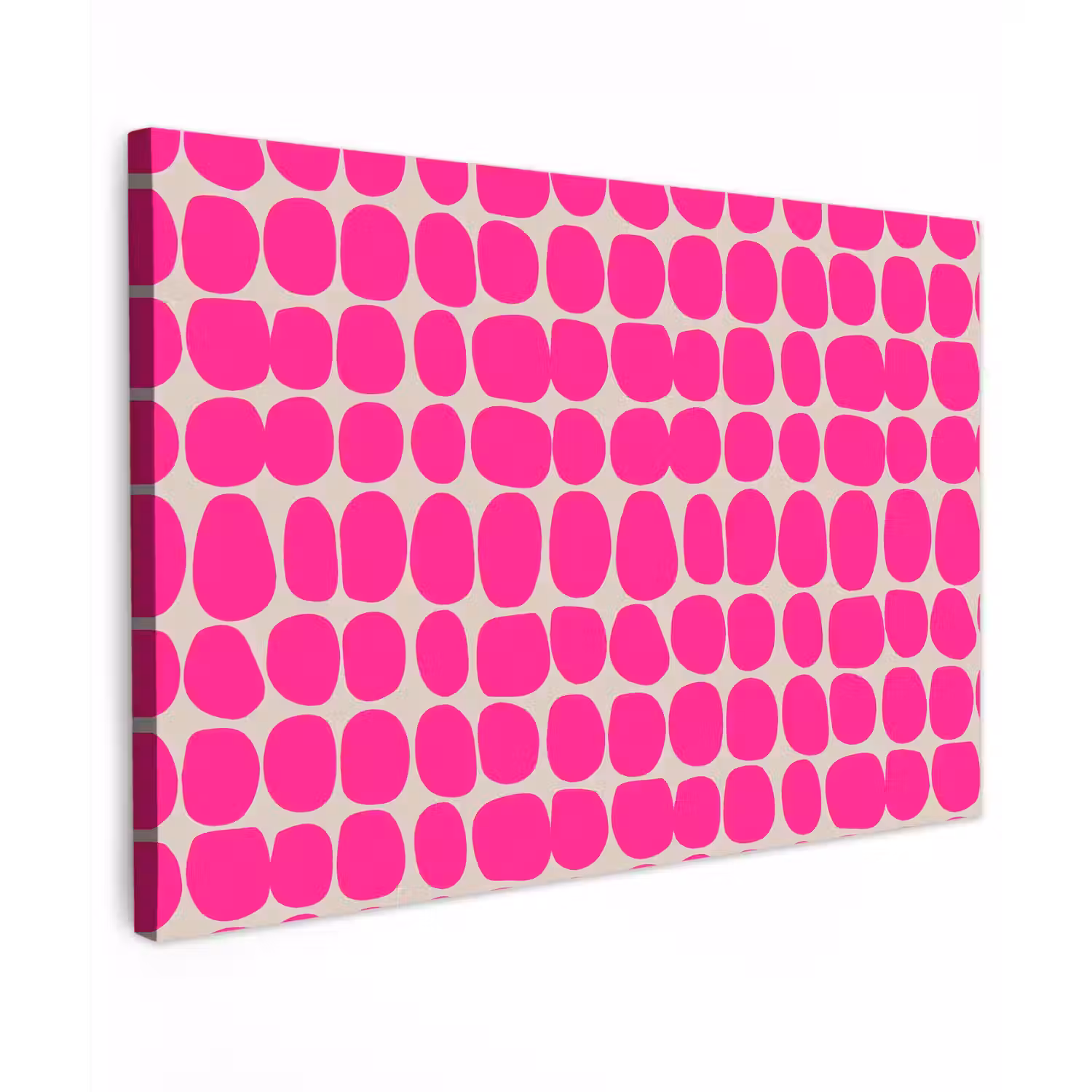 Stippen - Patroon - Roze canvas 2cm klein 34 -z3d