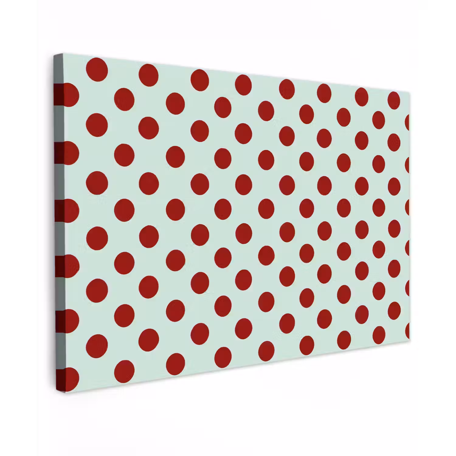 Polka - Dots - Rood canvas 2cm klein 34 -z3d
