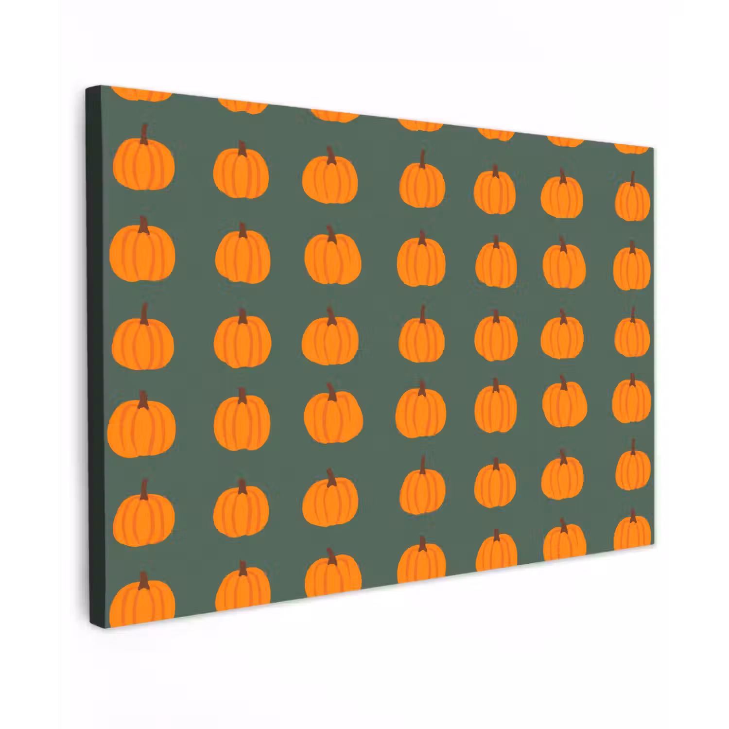 Pompoen - Patroon - Oranje canvas 2cm klein 34 -z3d