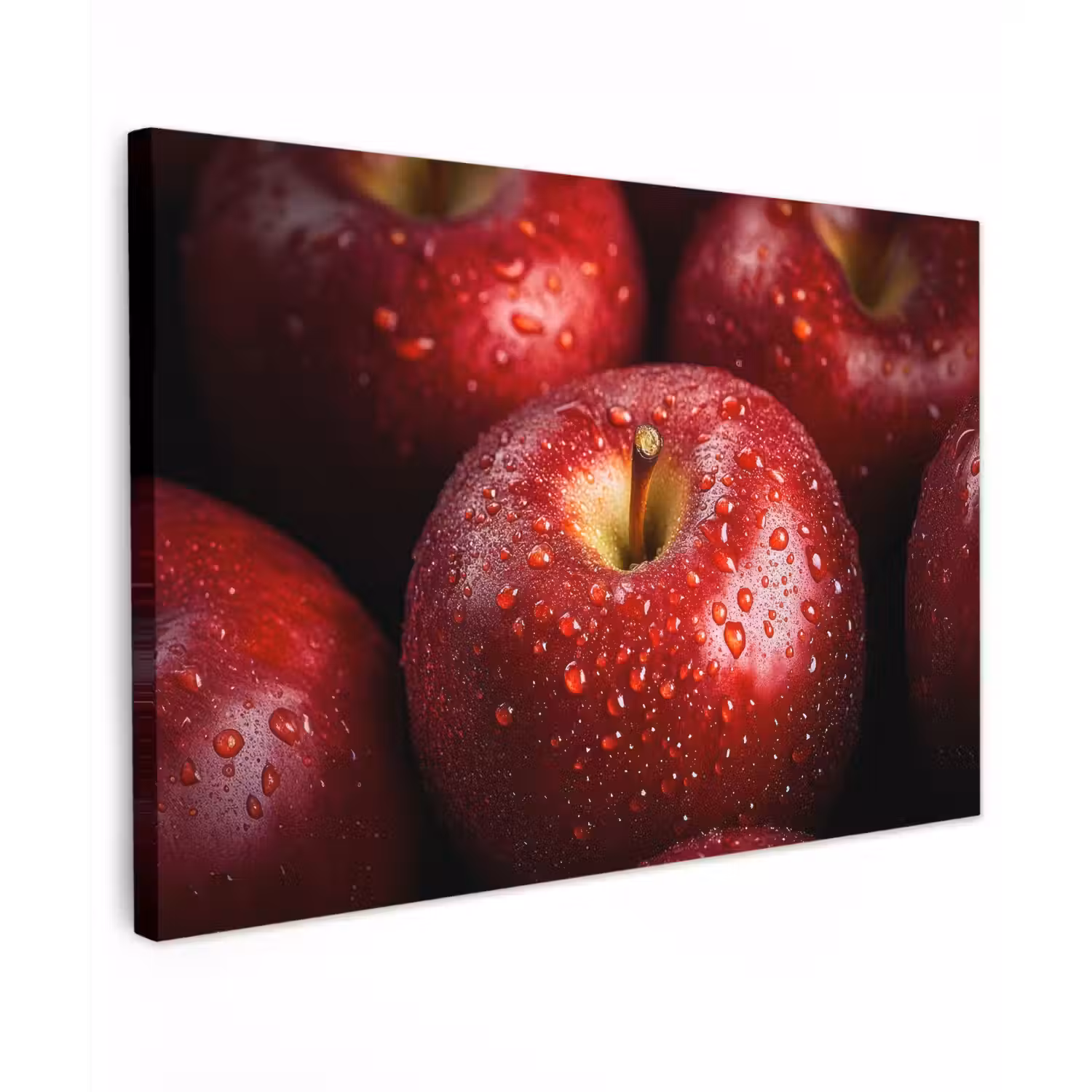 Rood - Appels - Fruit canvas 2cm klein -z3d