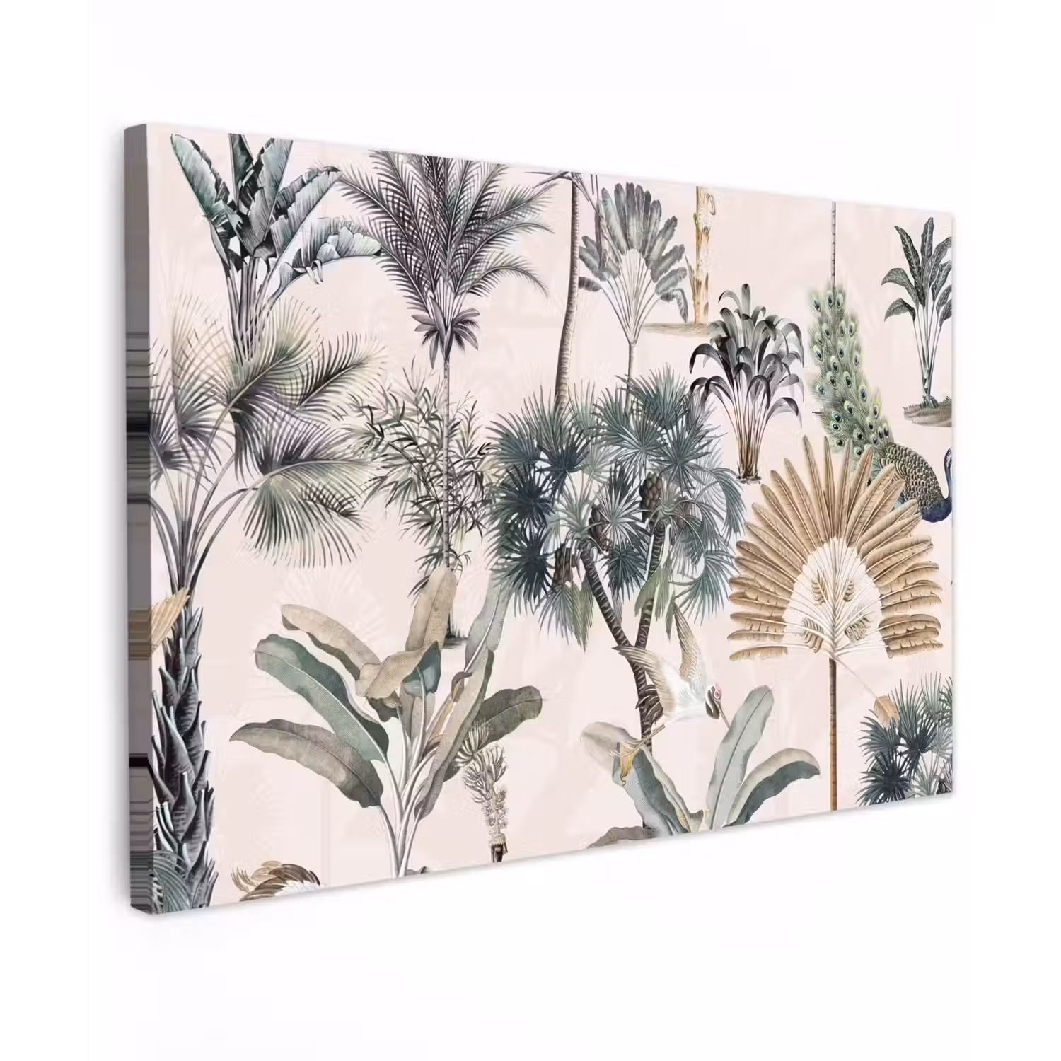 Retro - Jungle - Natuur - Dieren canvas 2cm klein -z3d