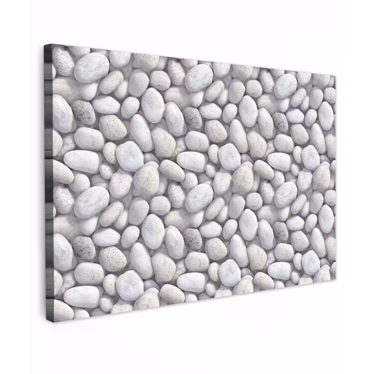 Steentjes - Grijs - Ovaal canvas 2cm klein 34 -z3d