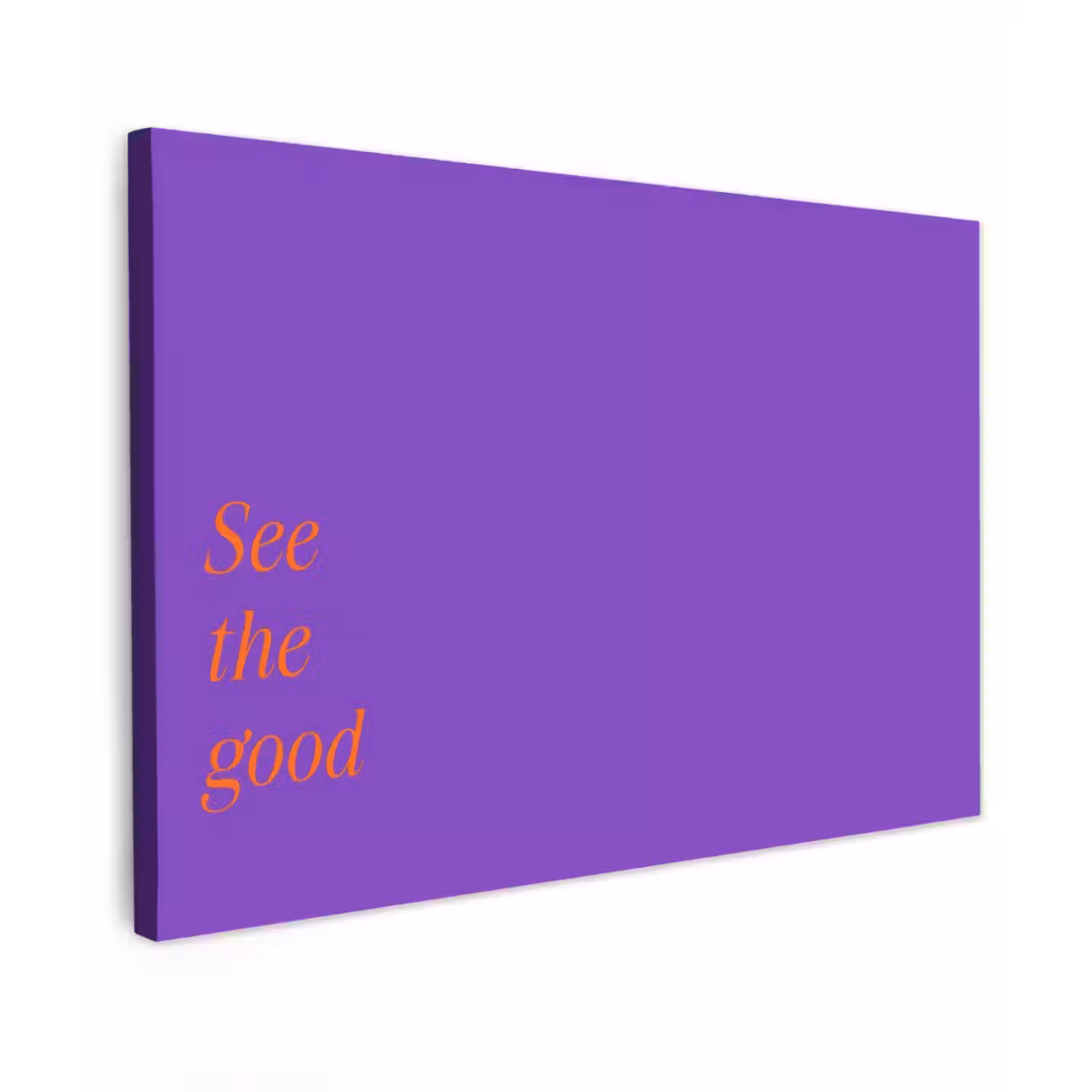 See the good - Oranje - Paars canvas 2cm klein -z3d