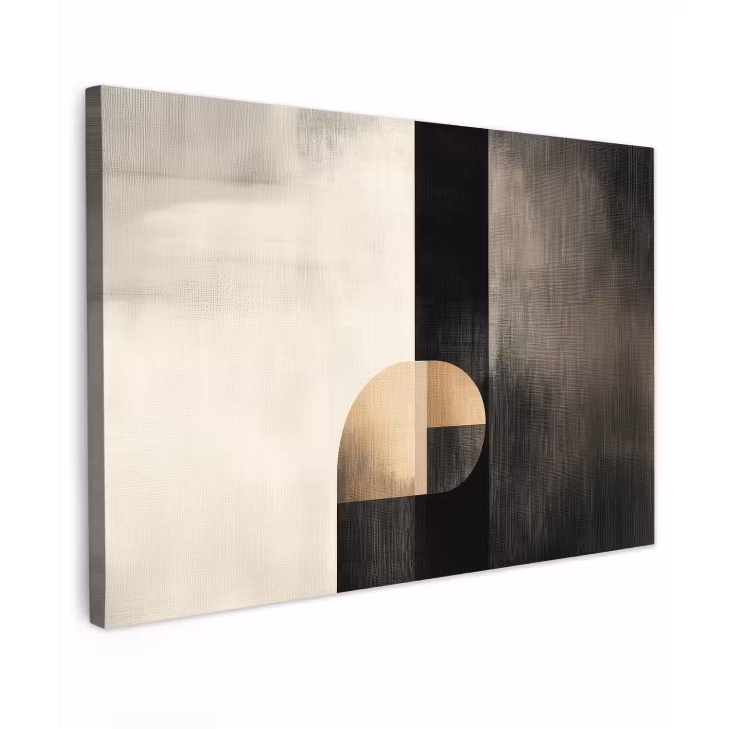 Vormen - Modern - Zwart canvas 2cm klein -z3d