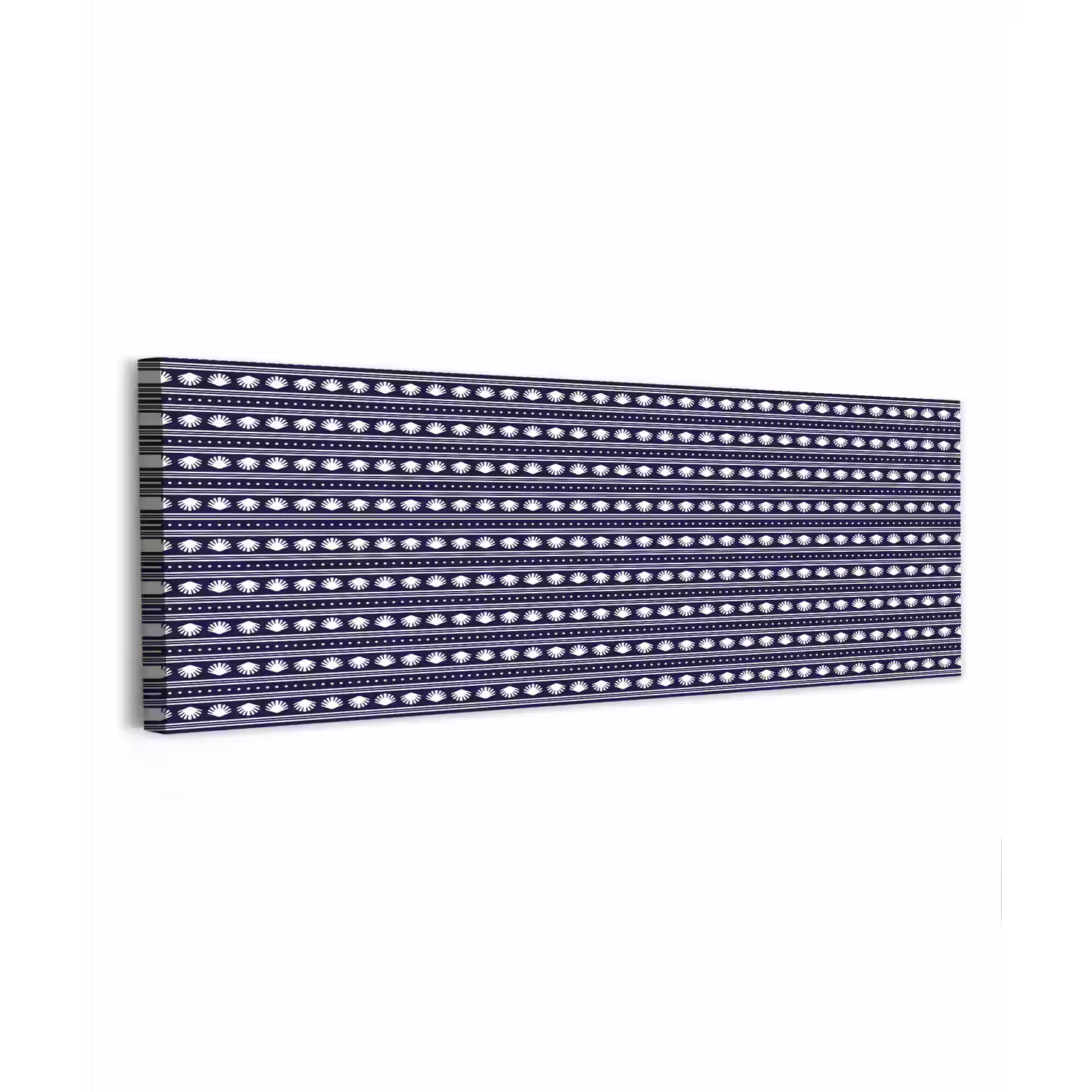Schelp - Nautisch - Blauw - Wit canvas 2cm klein 828 -z3d