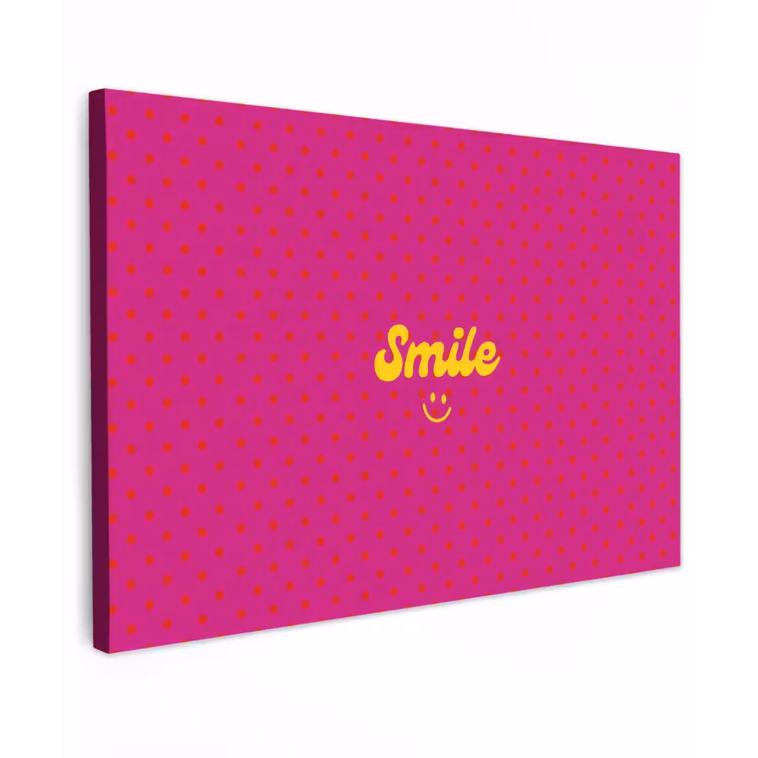 Smile - Stippen - Roze canvas 2cm klein -z3d