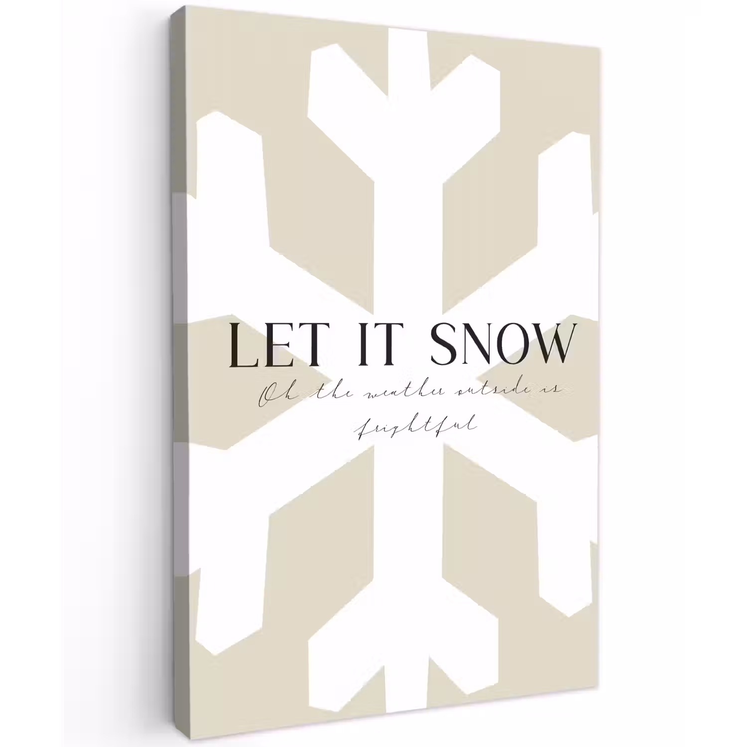 Sneeuw - Japandi - Winter - Decoratie canvas 2cm klein -z3d