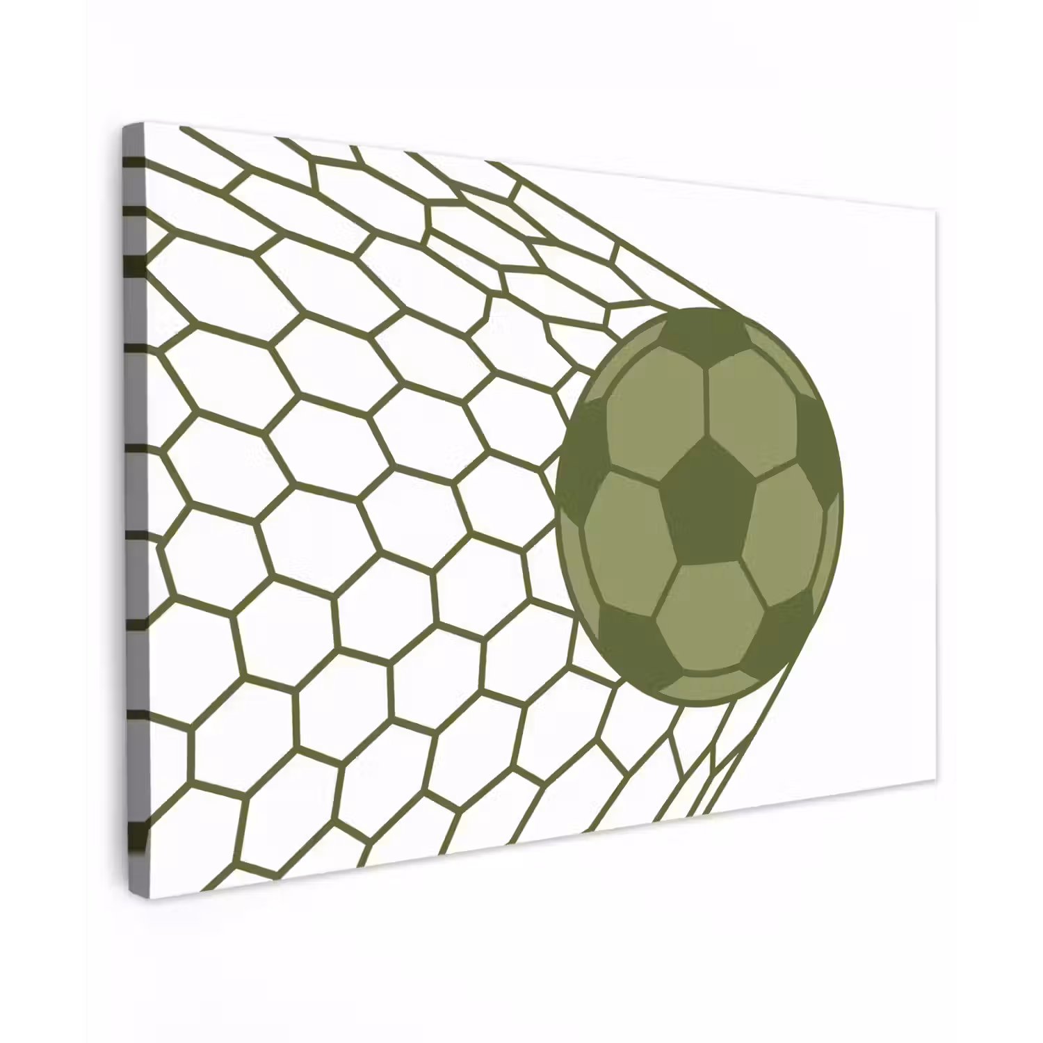 Voetbal - Goal - Sport - Groen canvas 2cm klein -z3d