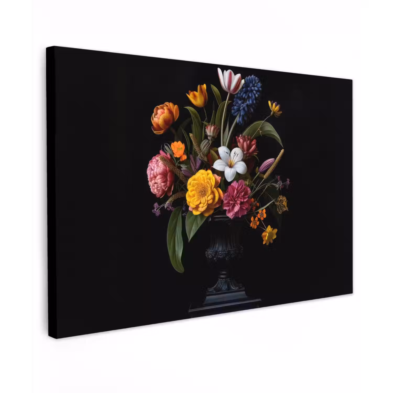 Lente - Bloemen - Klassiek - Vaas canvas 2cm klein -z3d