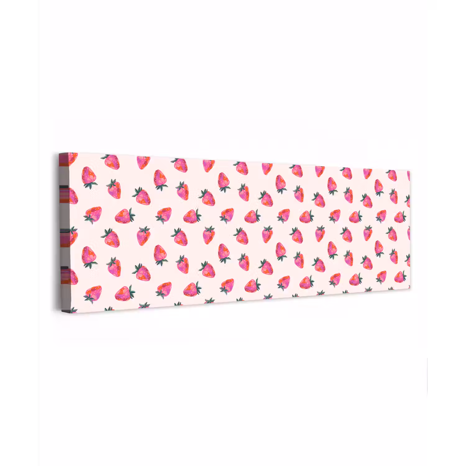Aardbeien - Rood - Roze - Patroon canvas 2cm klein 828 -z3d