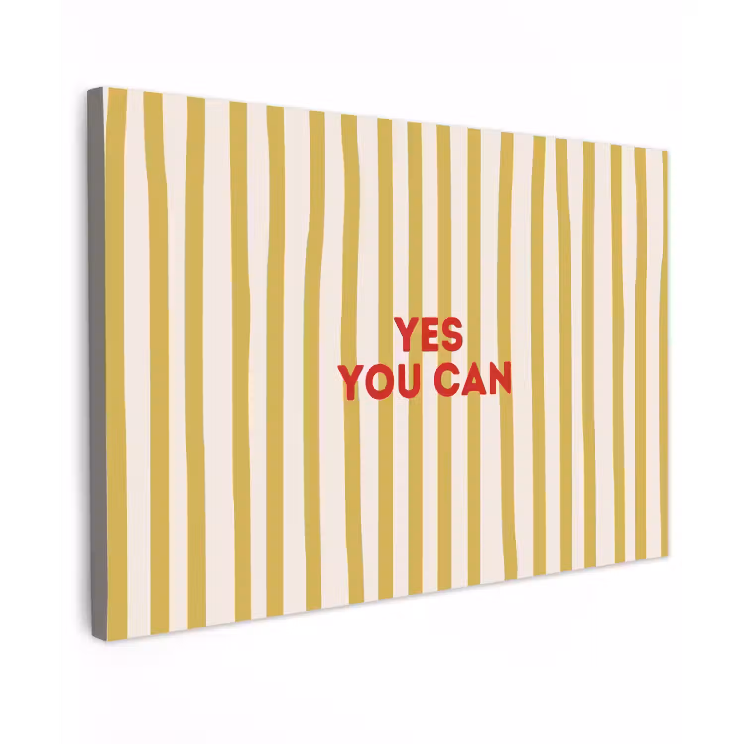Strepen - Abstract - Yes you can - Rood canvas 2cm klein -z3d
