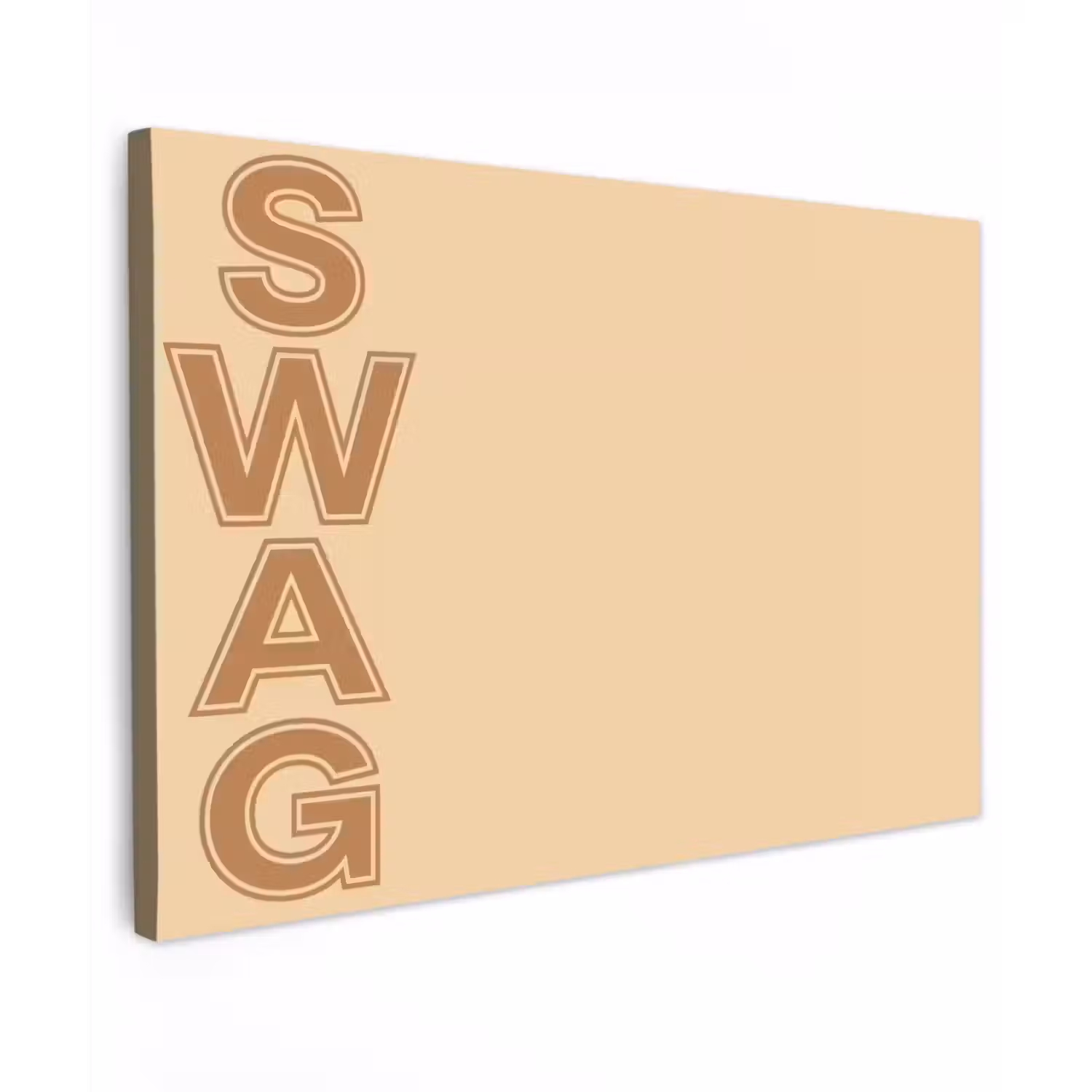Swag - Bruin - Beige canvas 2cm klein -z3d