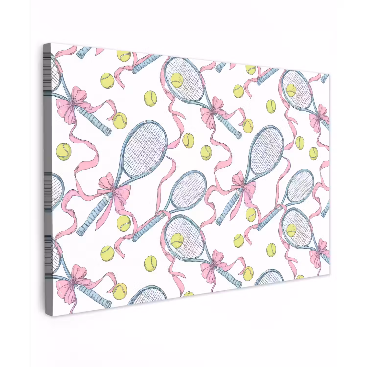 Tennis - Strikken - Kleurrijk canvas 2cm klein 34 -z3d
