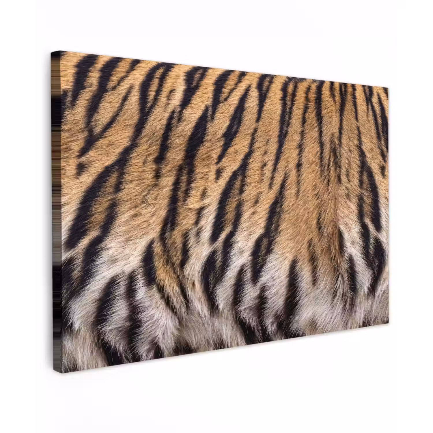 Tijgervacht - Klassiek - Zwart canvas 2cm klein -z3d
