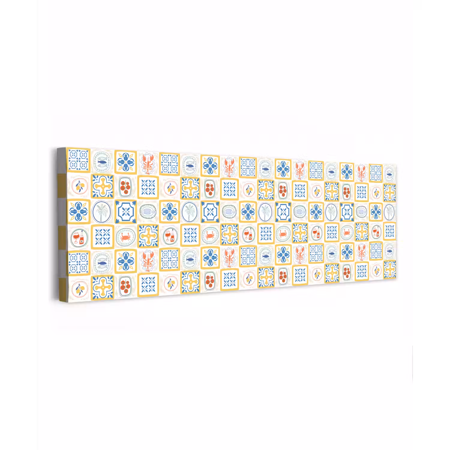 Zee - Sfeer - Mozaïek - Vis canvas 2cm klein 828 -z3d