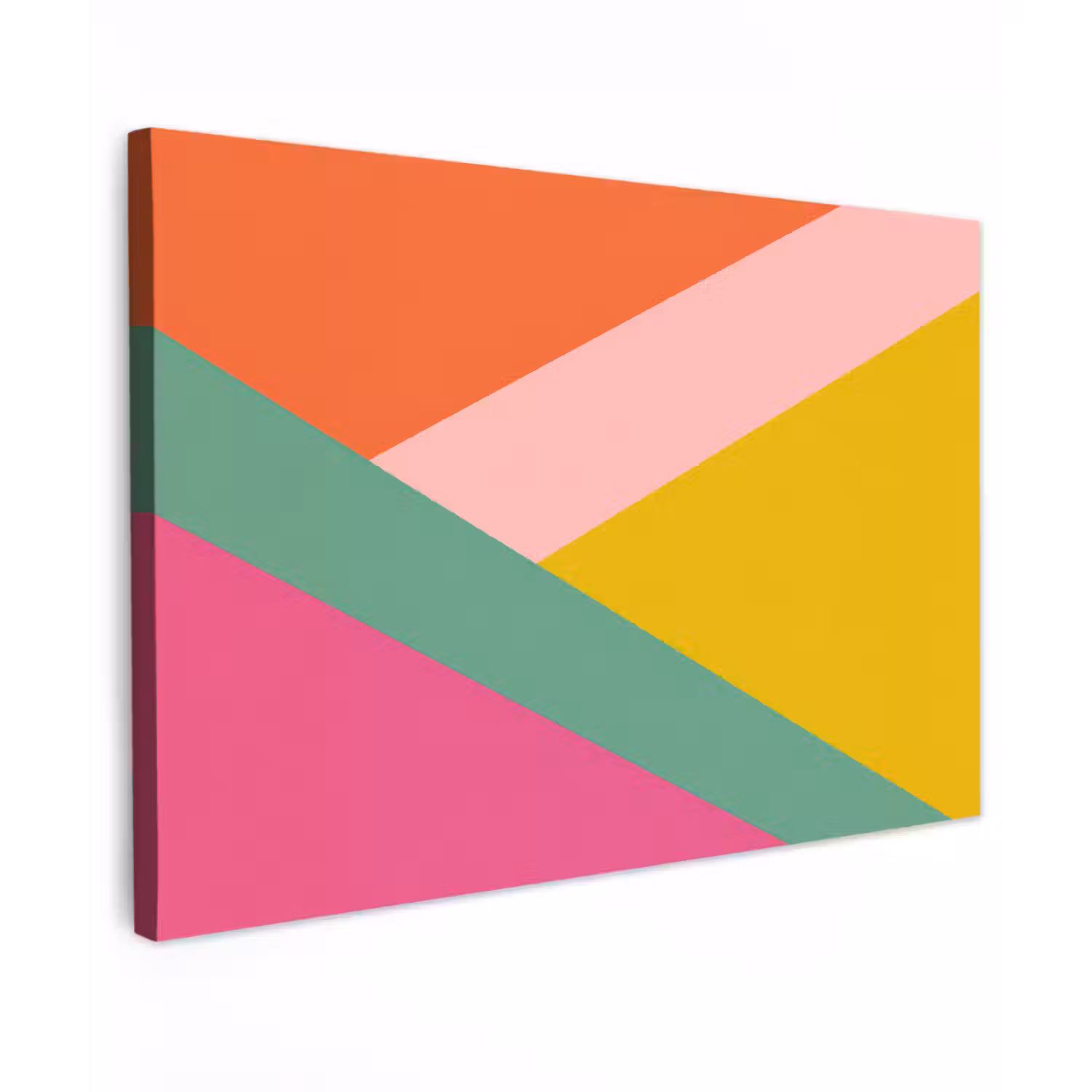 Driehoeken - Kleurrijk - Abstract canvas 2cm klein -z3d