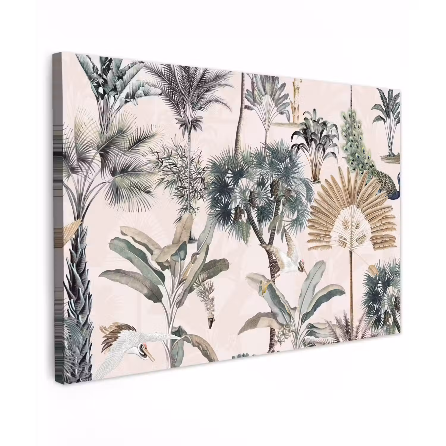 Tropisch - Bomen - Bladeren - Jungle canvas 2cm klein -z3d