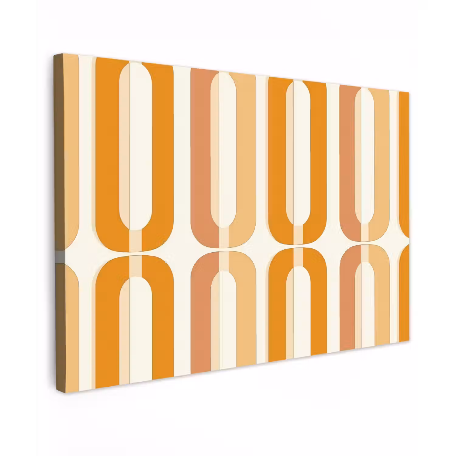U-vorm - Retro - Oranje canvas 2cm klein 34 -z3d