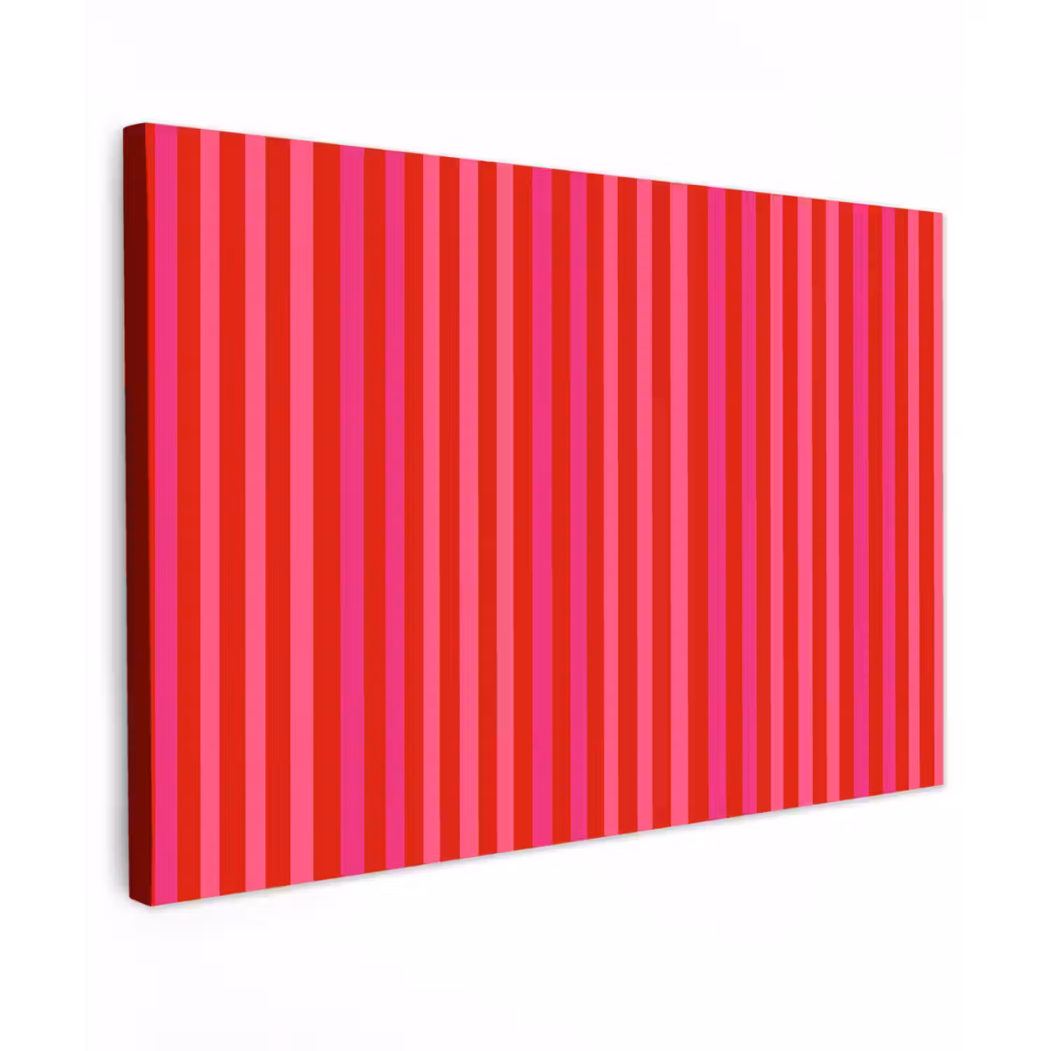 Verticaal - Strepen - Roze canvas 2cm klein 34 -z3d
