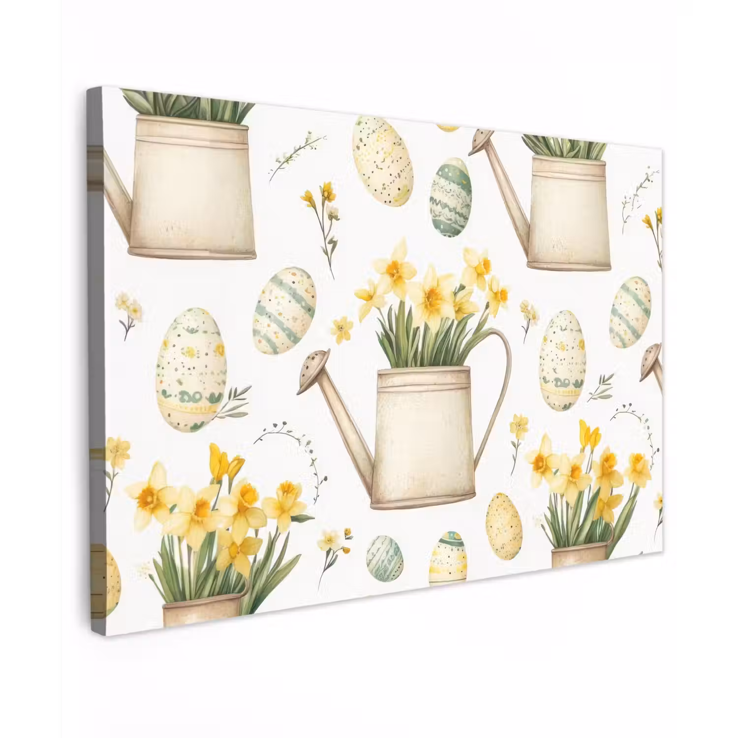 Gieter - Bloemen - Eieren canvas 2cm klein -z3d