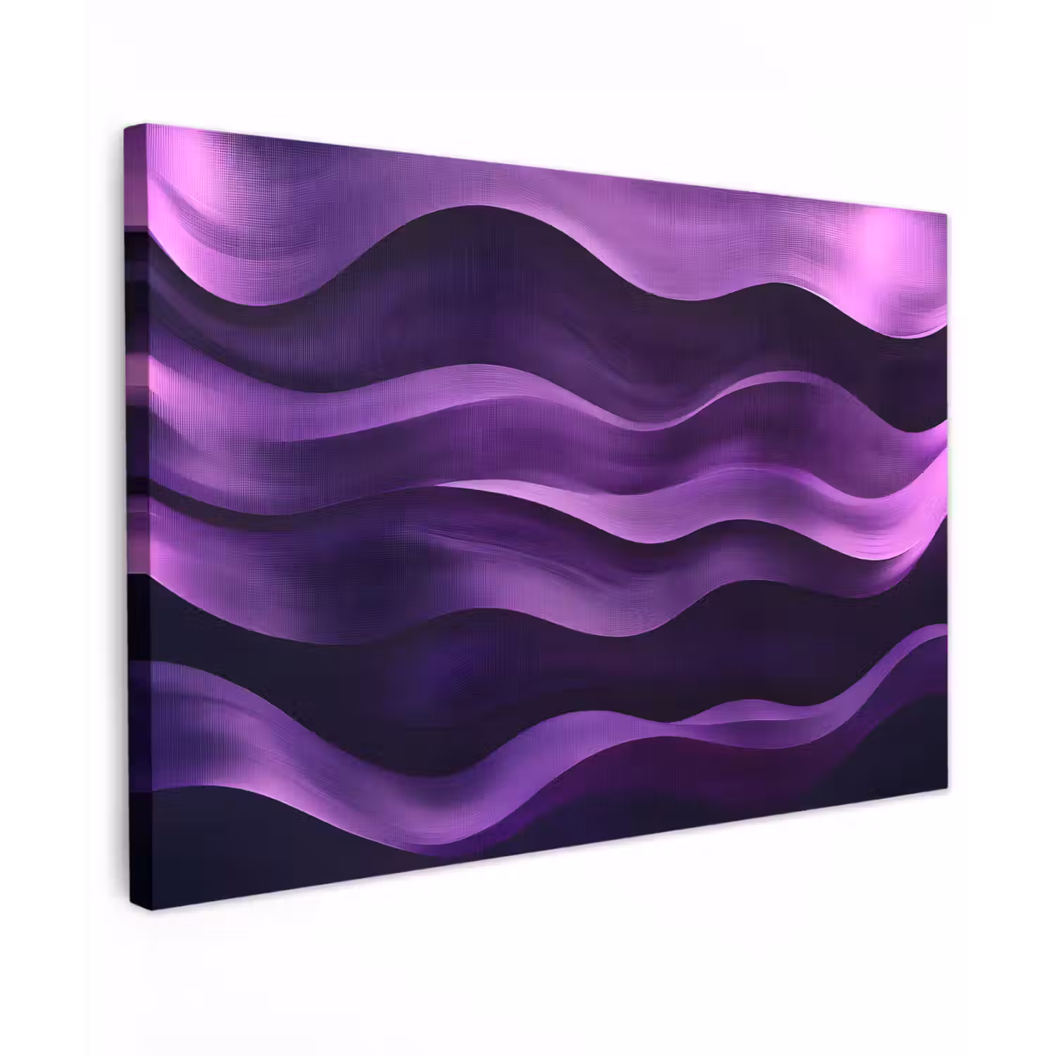 Golven - Abstract - Paars canvas 2cm klein -z3d