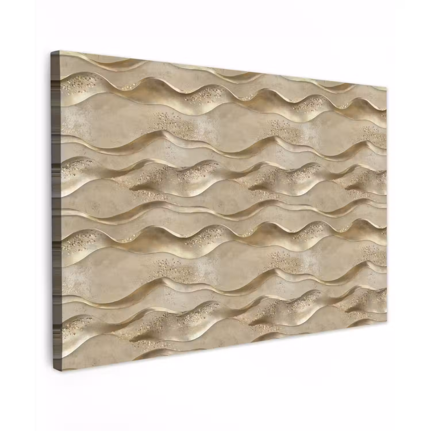 Golven - Patroon - Goud canvas 2cm klein 34 -z3d