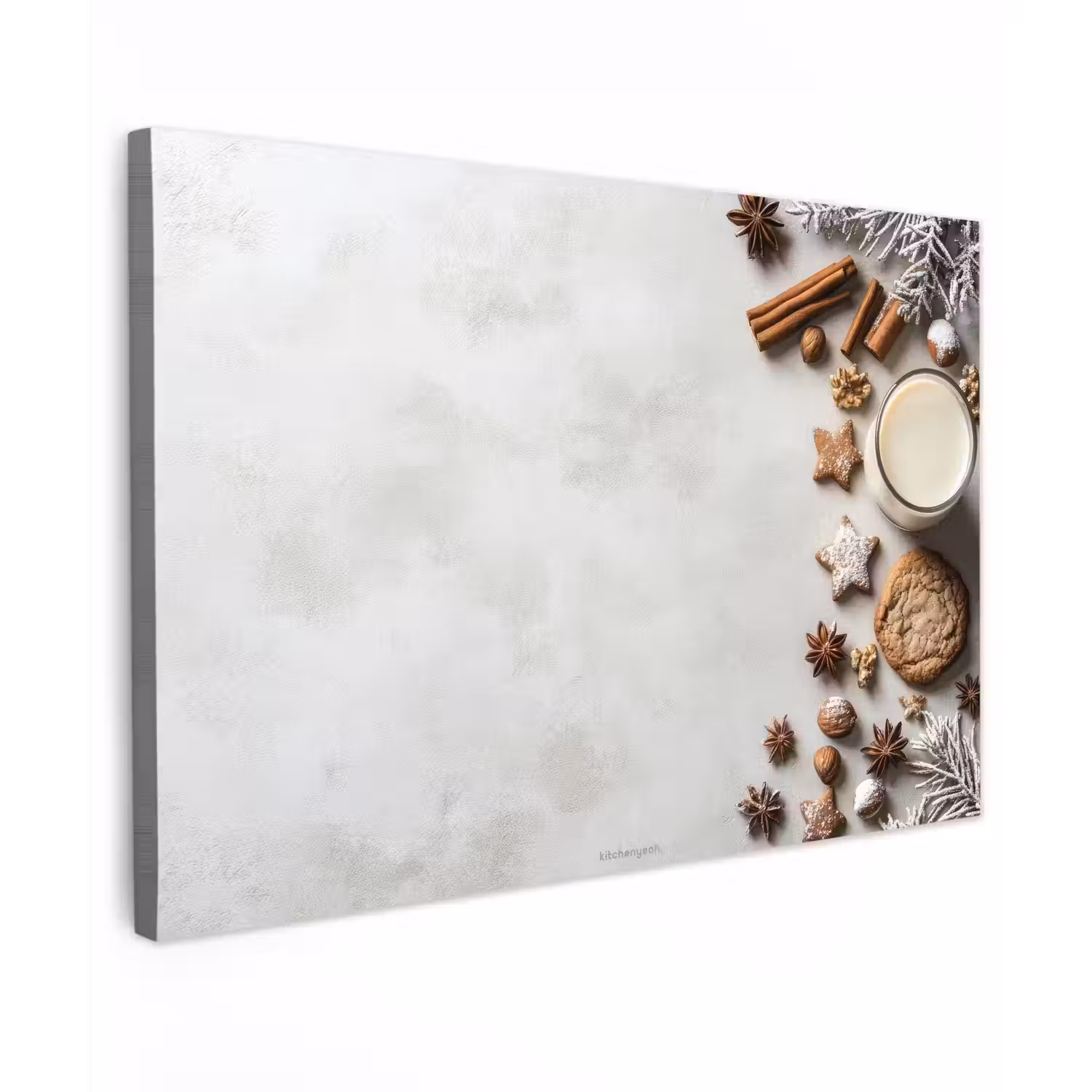 Winter - Kerst - Specerijen - Wit canvas 2cm klein -z3d