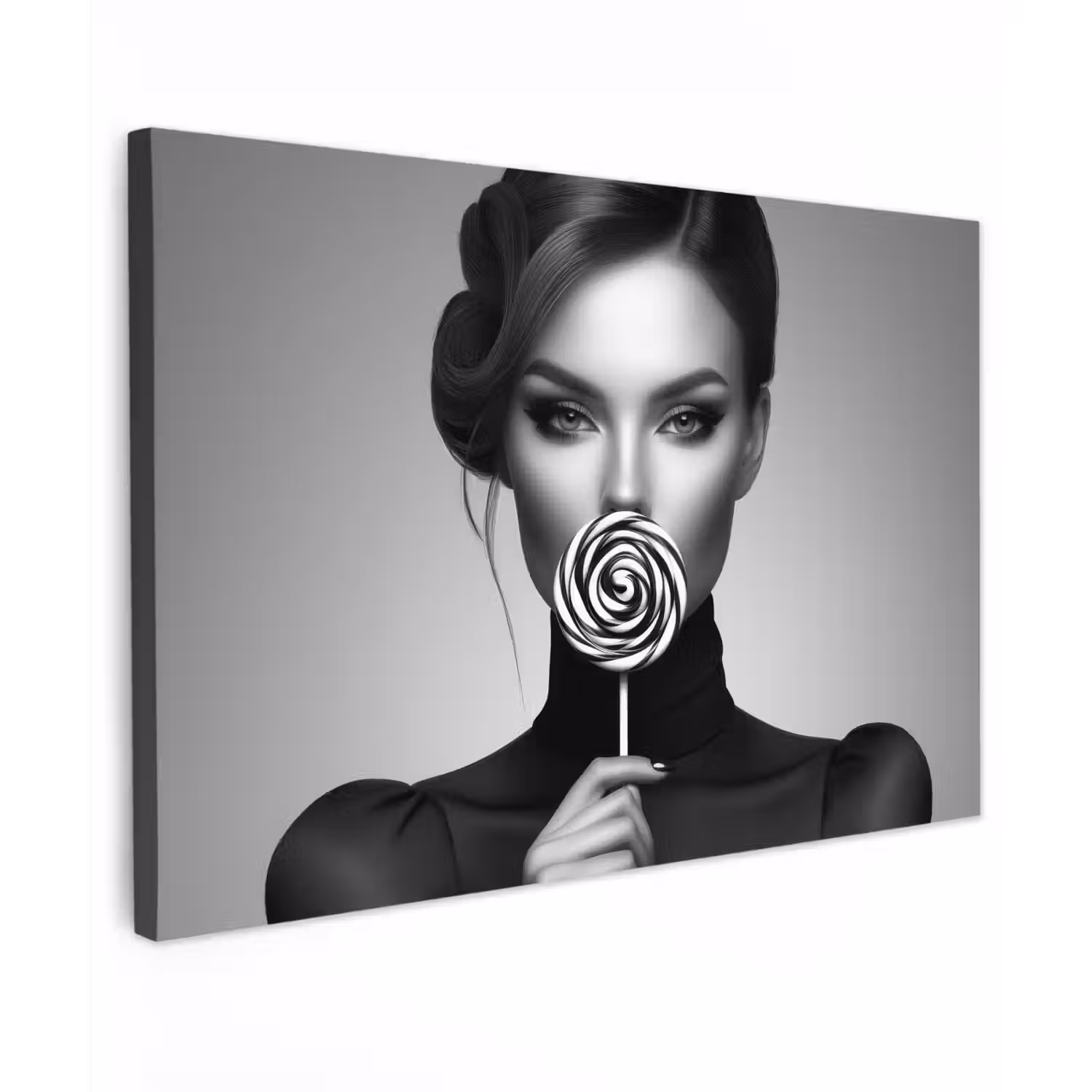 Vrouw - Lolly - Zwart canvas 2cm klein -z3d