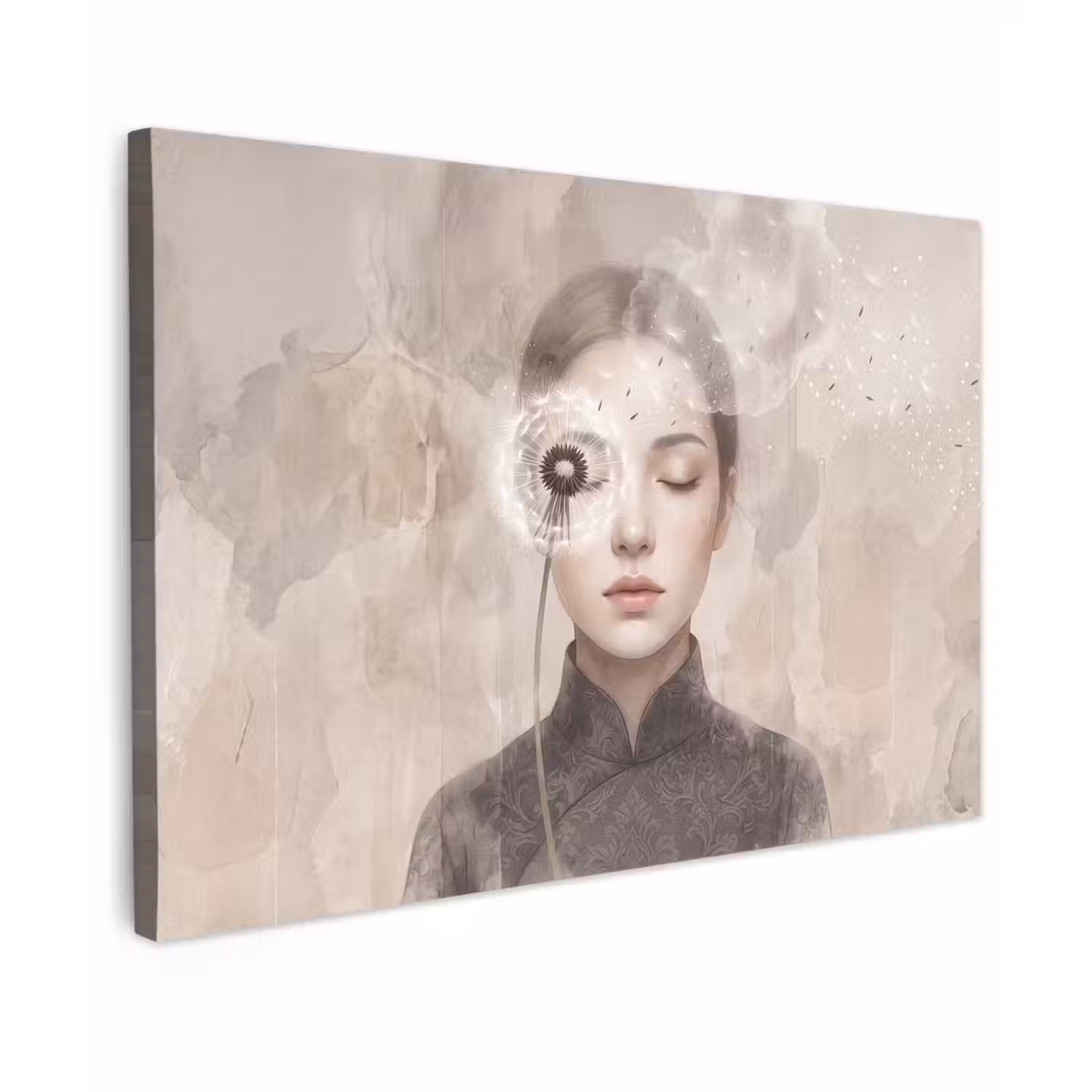 Vrouw - Sereen - Grijs canvas 2cm klein -z3d