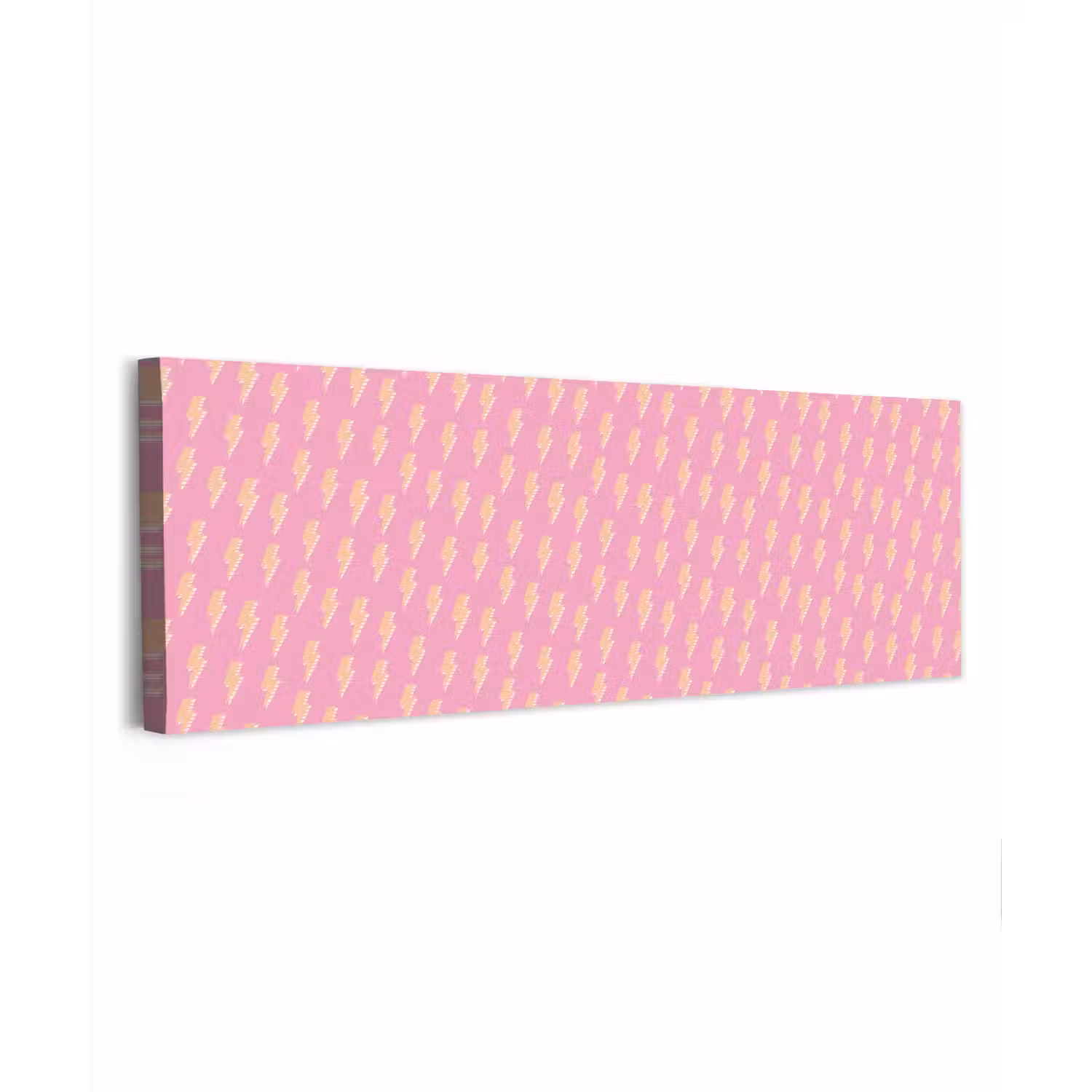 Geel - Bliksem - Roze canvas 2cm klein 828 -z3d