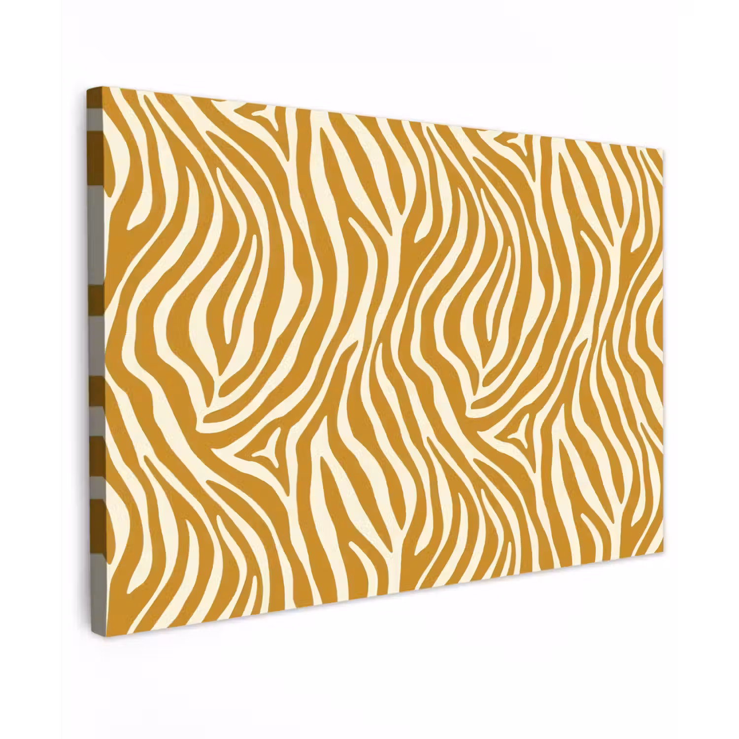Zebra - Klassiek - Oker - Geel canvas 2cm klein 34 -z3d