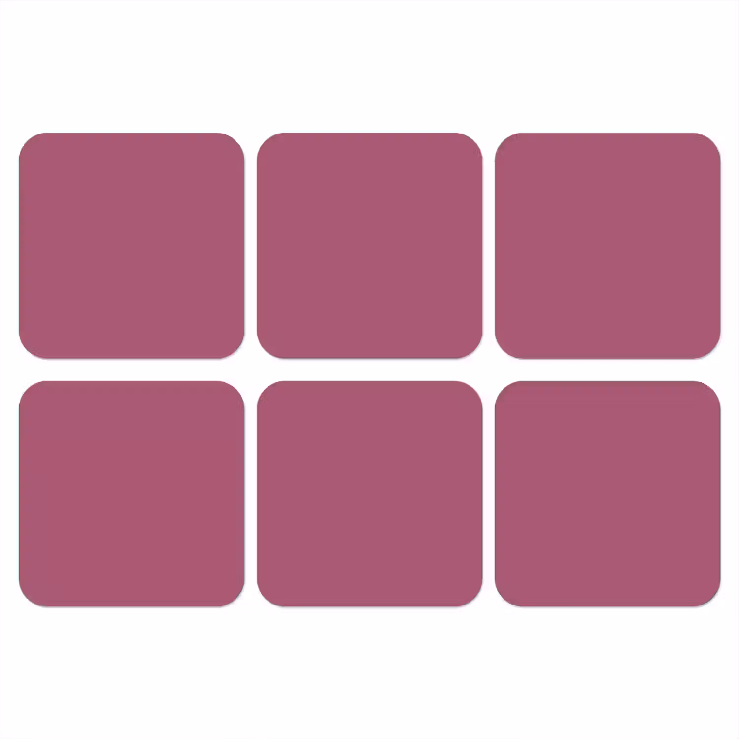 Berry - Roze -Pink onderzetter kurk middel 366 -3d