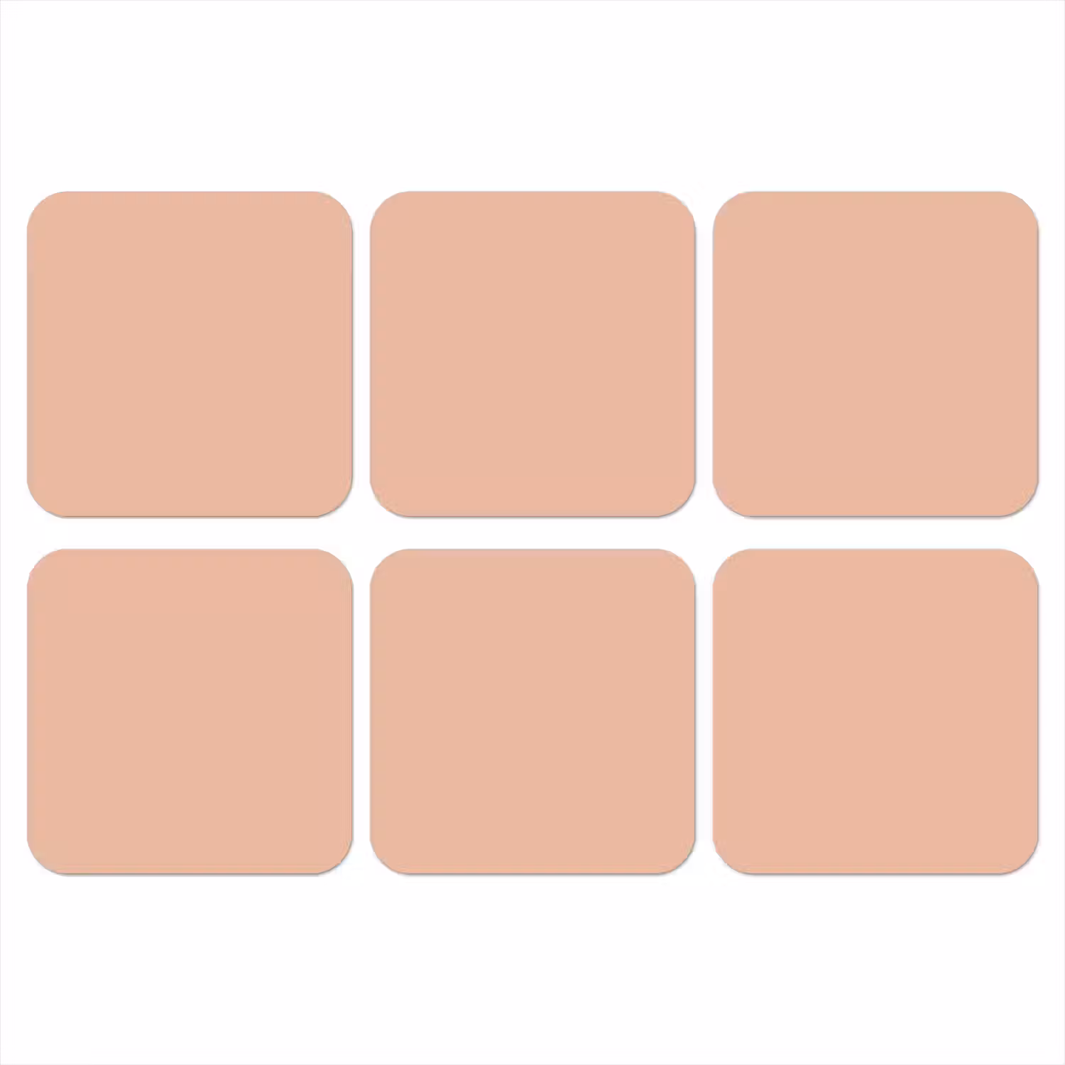 Blush - Terracotta - Nude onderzetter kurk middel 366 -3d