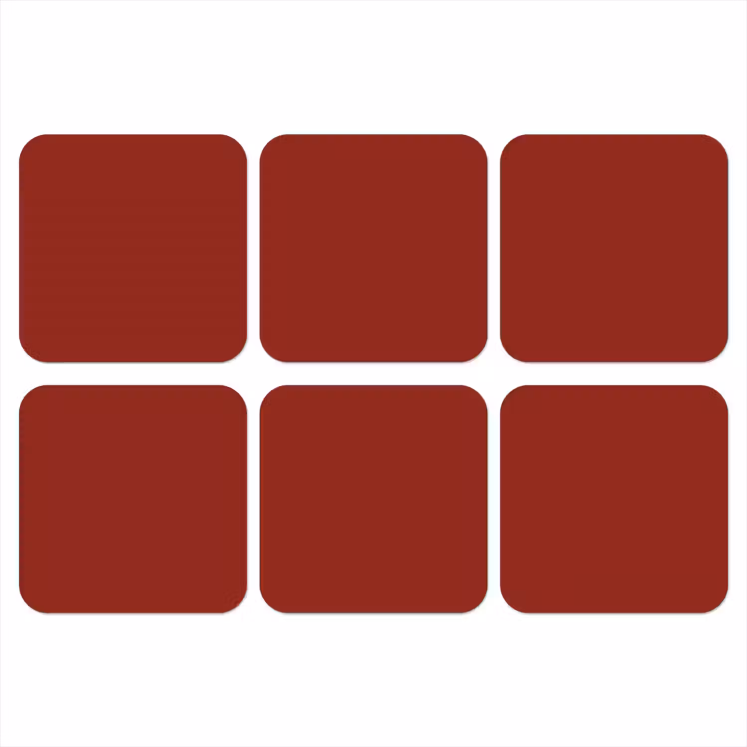 Burnt - Copper - Rood onderzetter kurk middel 366 -3d