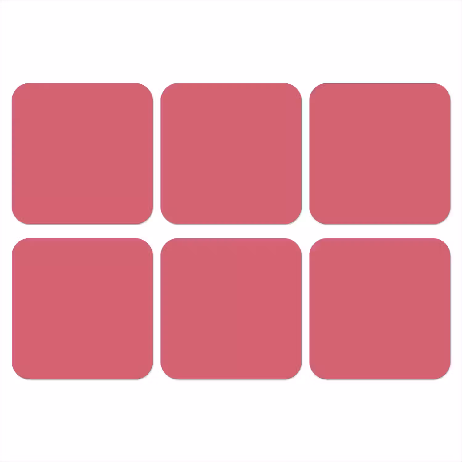 Crimson - Rose - Roze onderzetter kurk middel 366 -3d