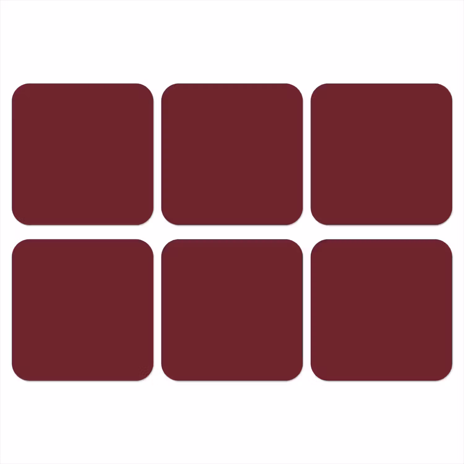 Dark - Garnet - Rood onderzetter kurk middel 366 -3d