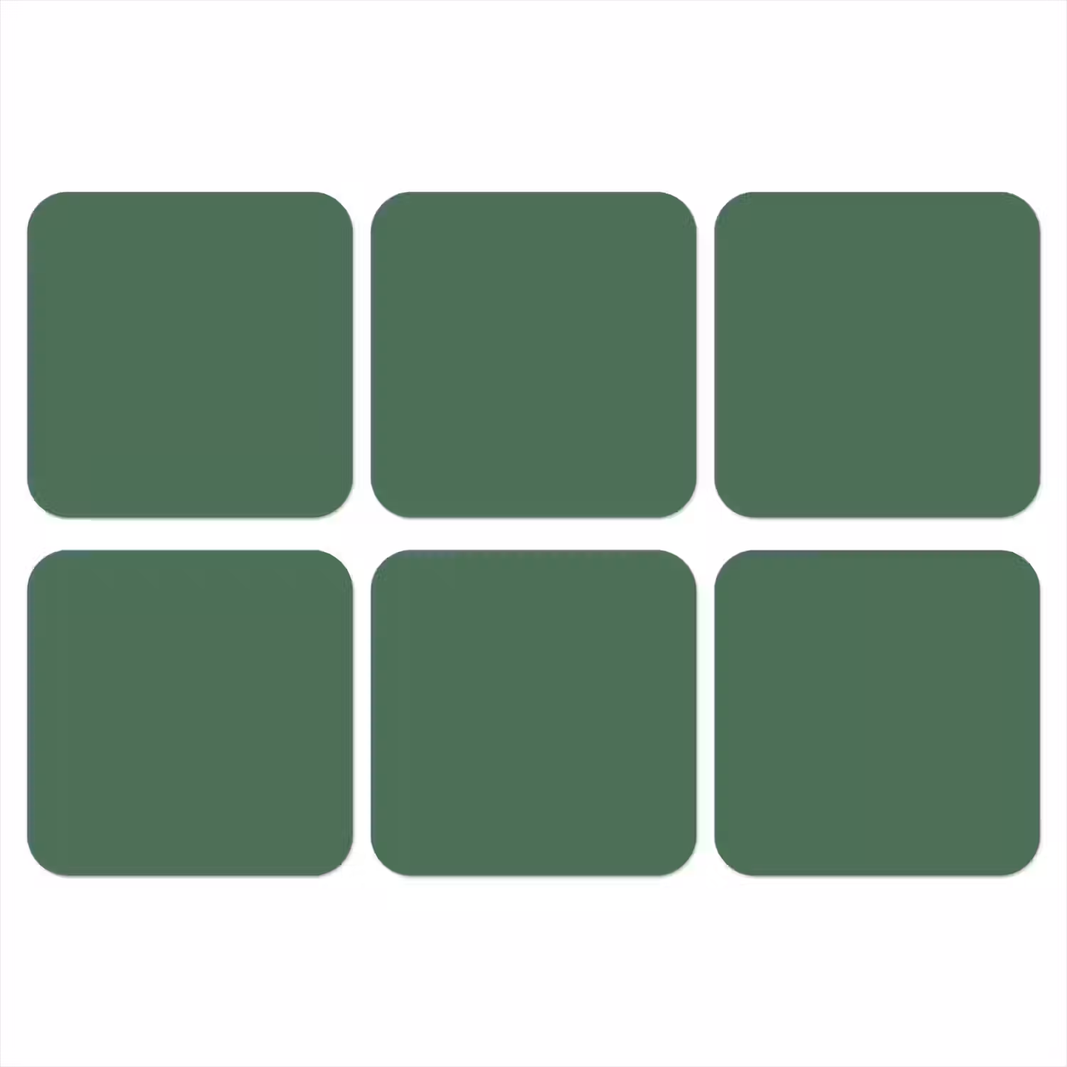 Deep - Sagewood - Groen onderzetter kurk middel 366 -3d