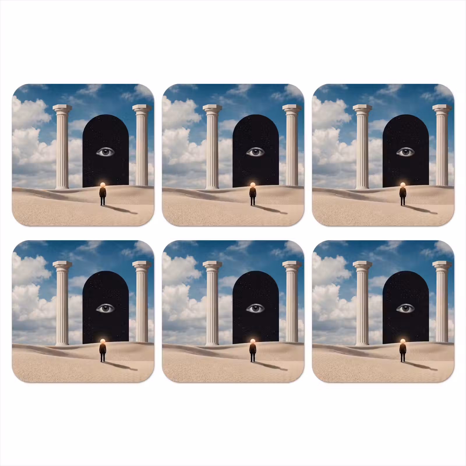 Coaster - Dream - Desert - Eye - Droom - Woestijn - Oog onderzetter kurk middel