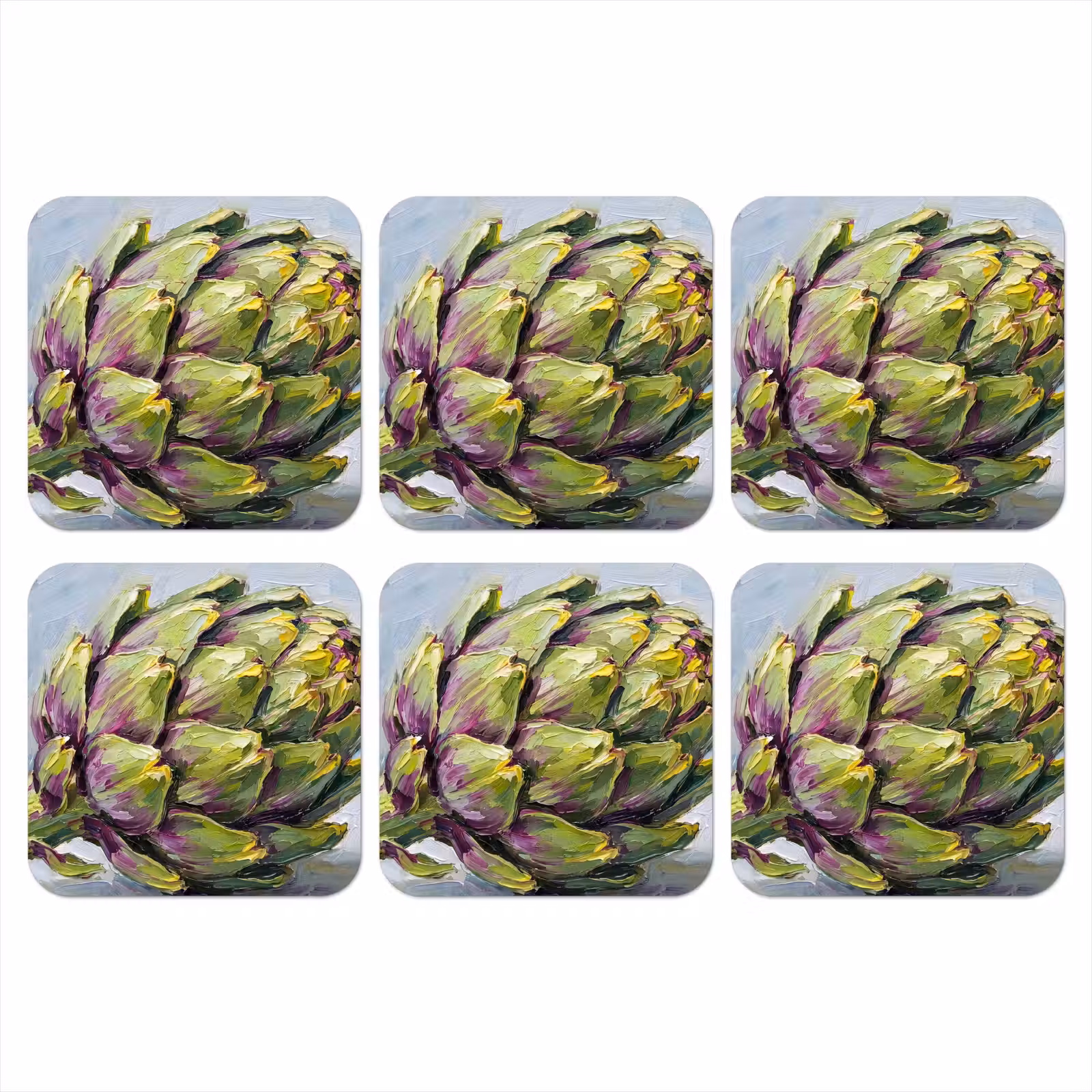 Coaster - Food - Artichoke - Modern - Eten - Artisjok - Modern onderzetter kurk middel