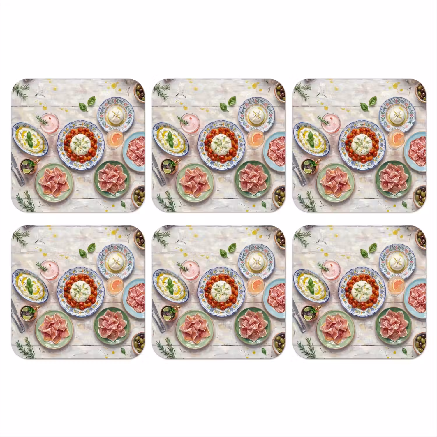 Eten - Tafel - Divers - Modern onderzetter kurk middel -3d