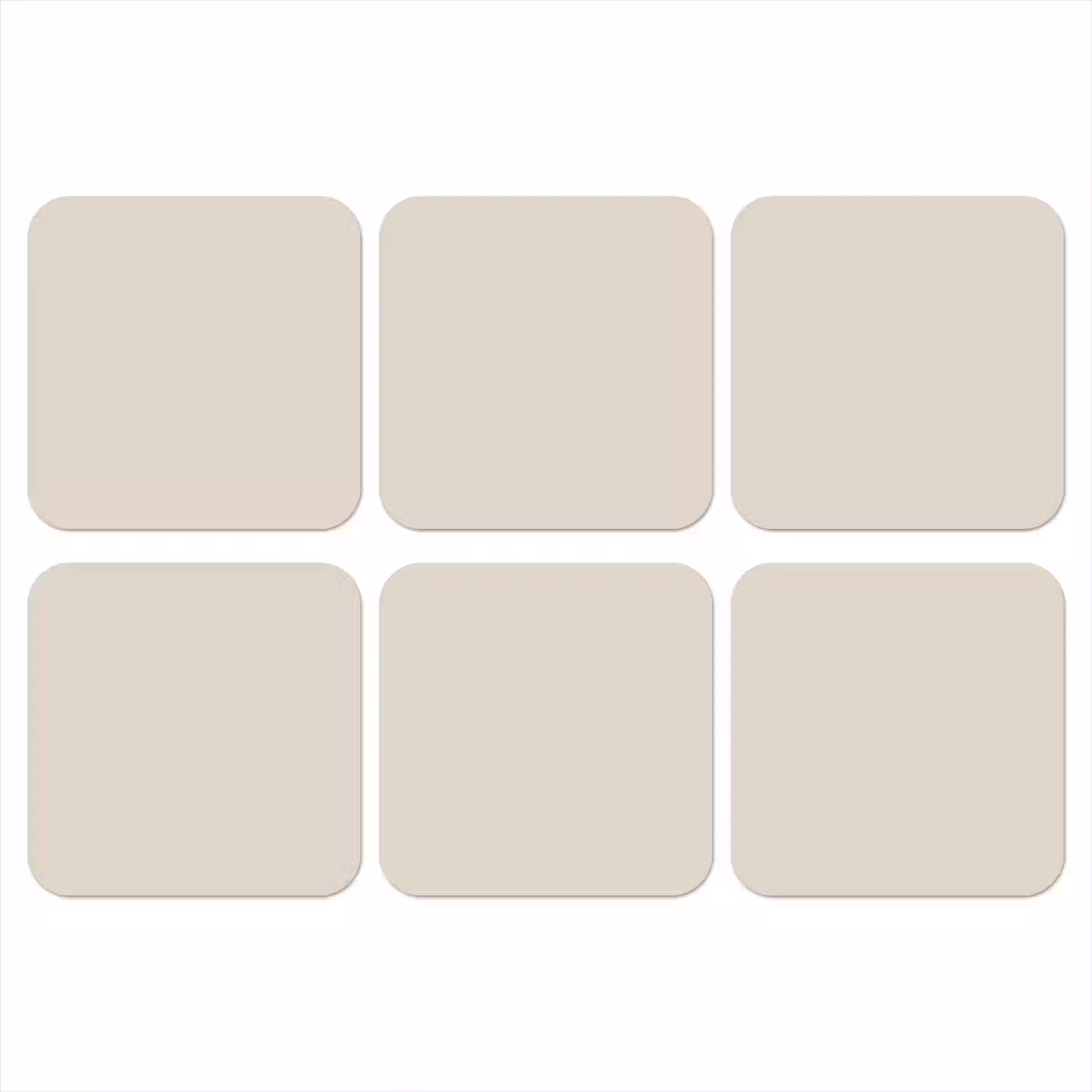 Fresh - Linen - Nude onderzetter kurk middel 366 -3d