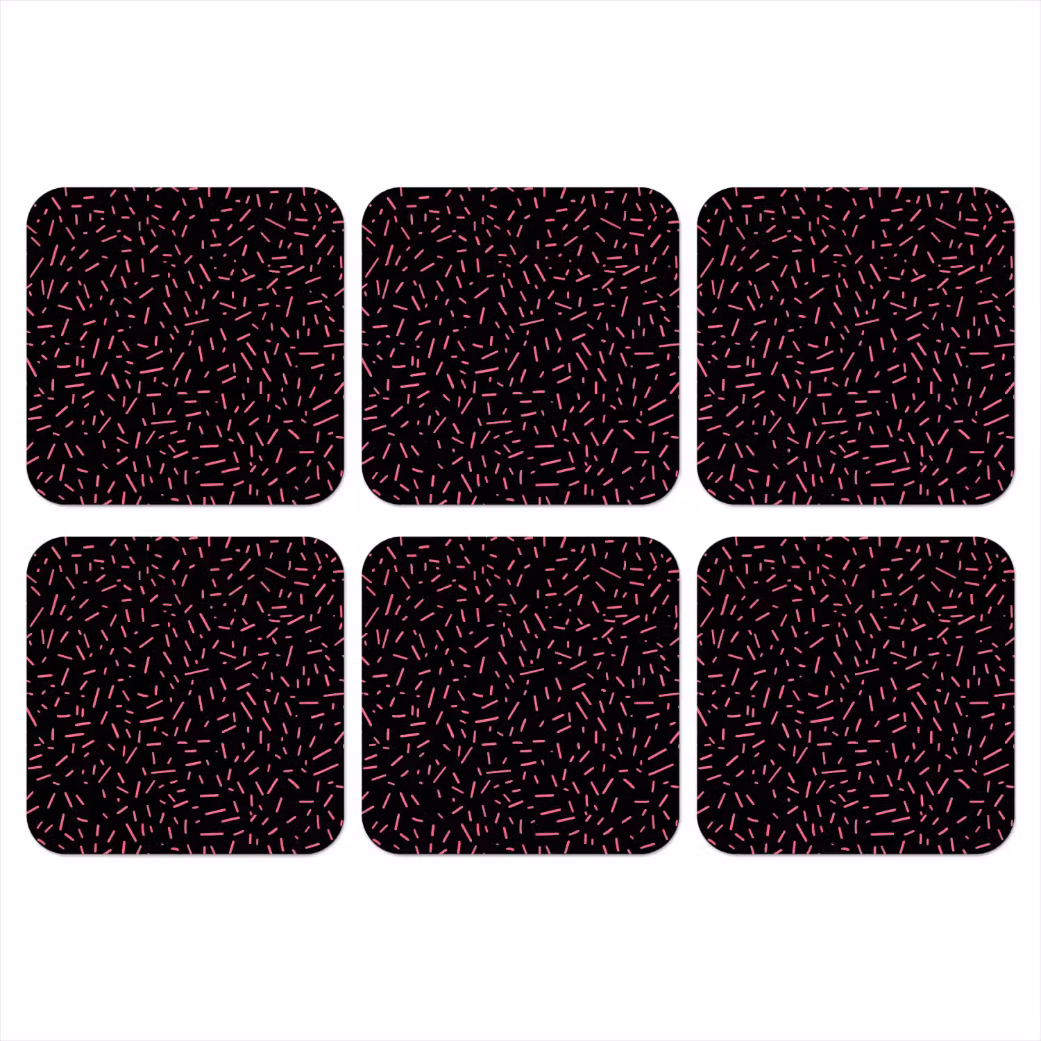 Gaming - Streepjes - Roze - Abstract onderzetter kurk middel -3d