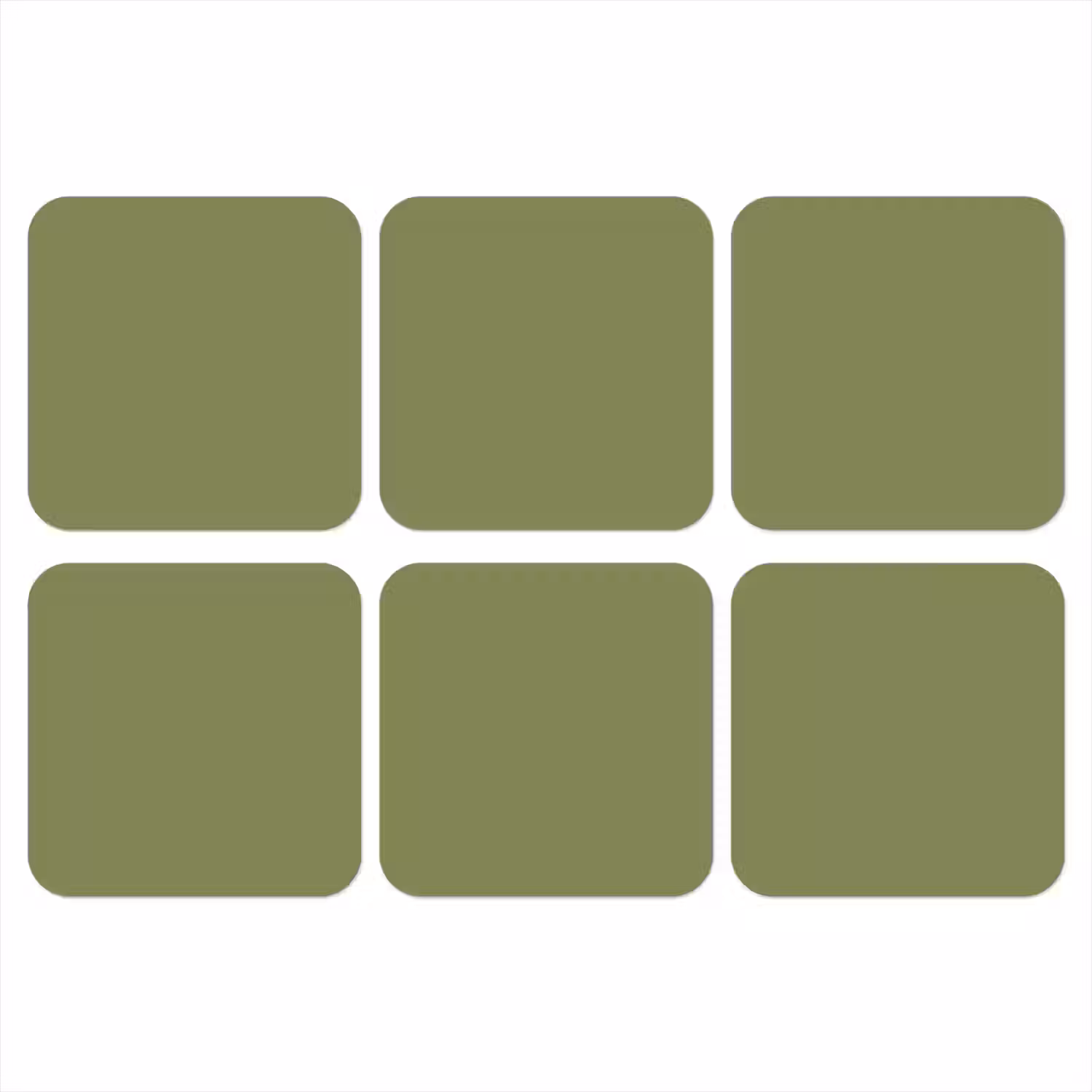 Herbal - Matcha - Groen onderzetter kurk middel 366 -3d
