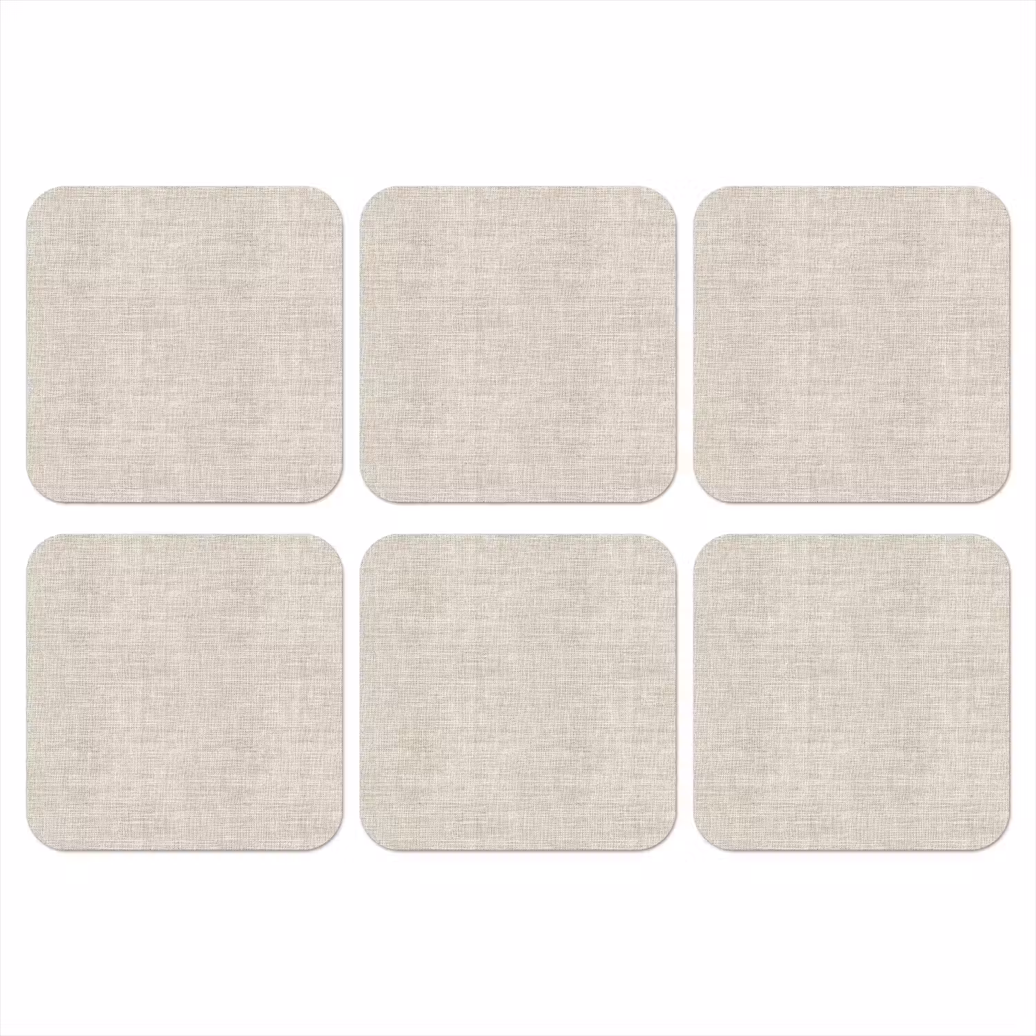 Linnen - Textuur - Beige onderzetter kurk middel 366 -3d