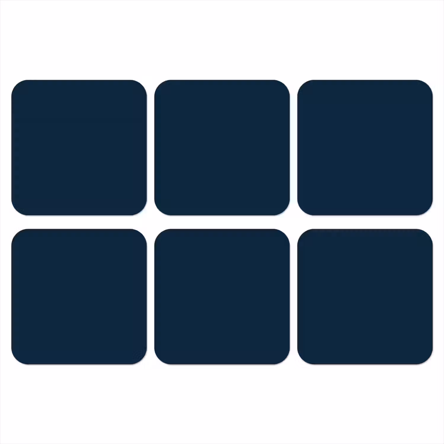 Midnight - Blue - Blauw onderzetter kurk middel 366 -3d