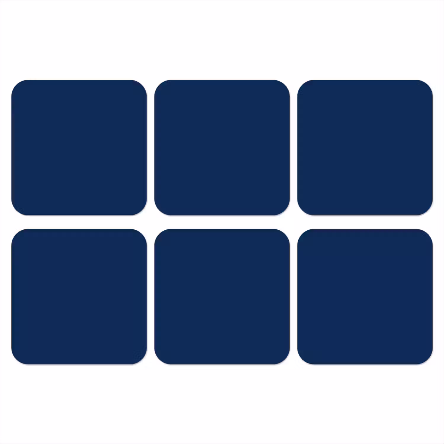 Midnight - Navy - Blauw onderzetter kurk middel 366 -3d