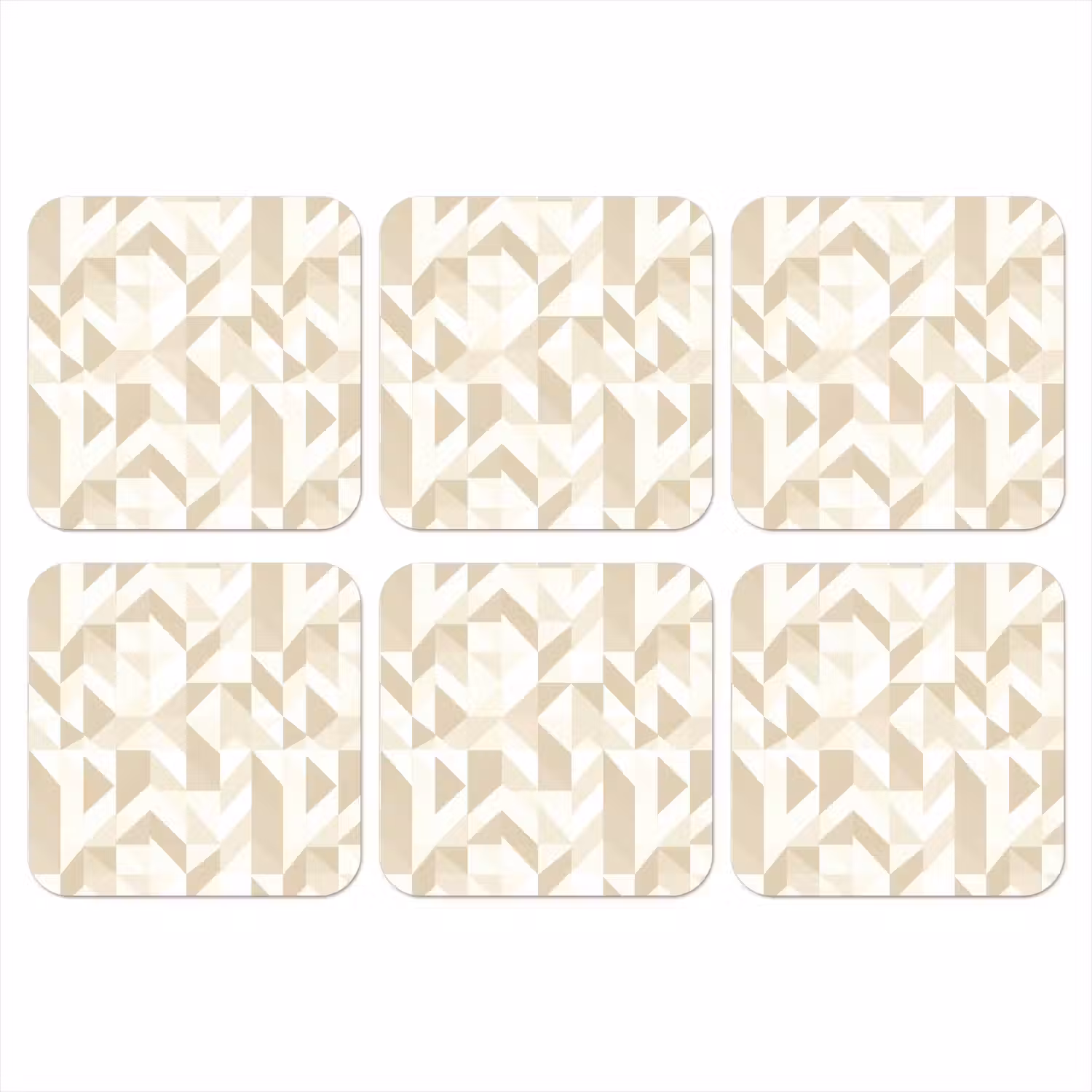 Modern - Abstract - Beige onderzetter kurk middel 366 -3d