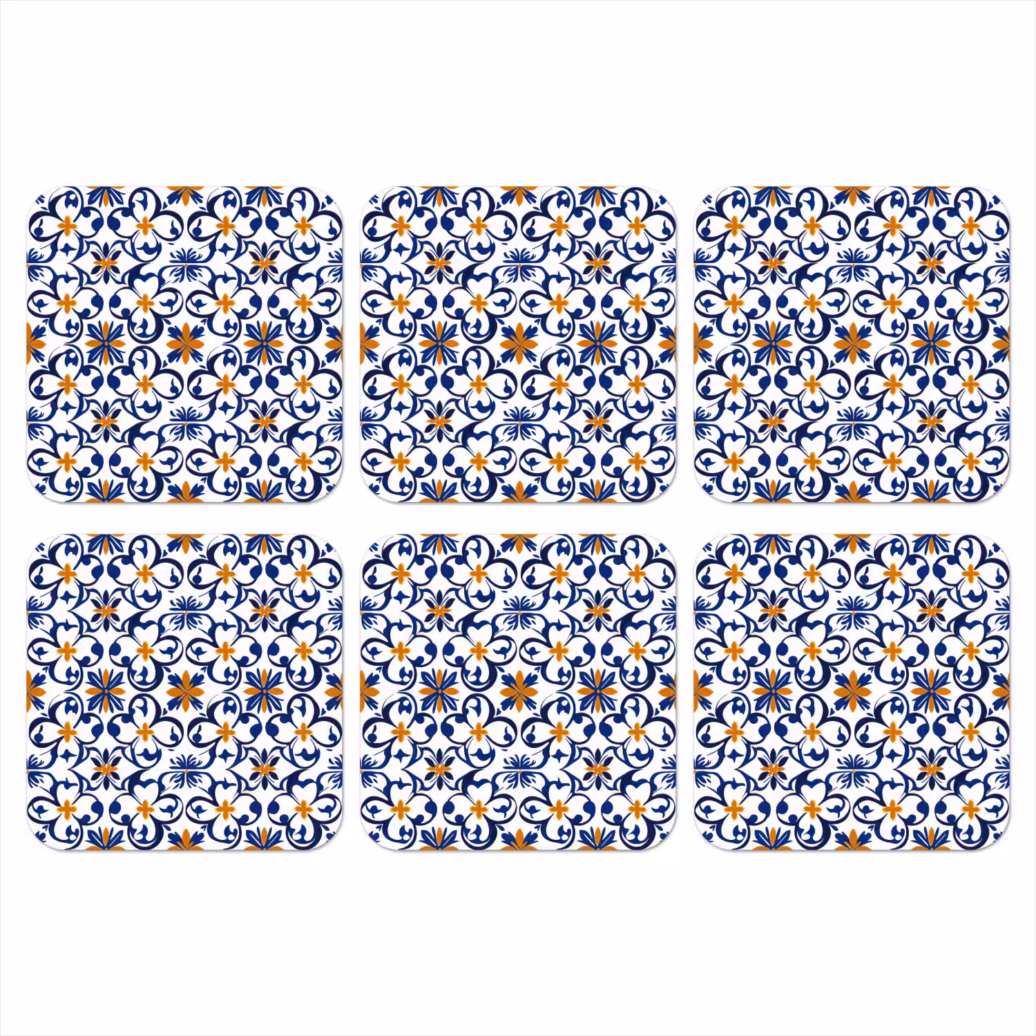 Patroon - Modern - Kleurrijk onderzetter kurk middel 366 -3d